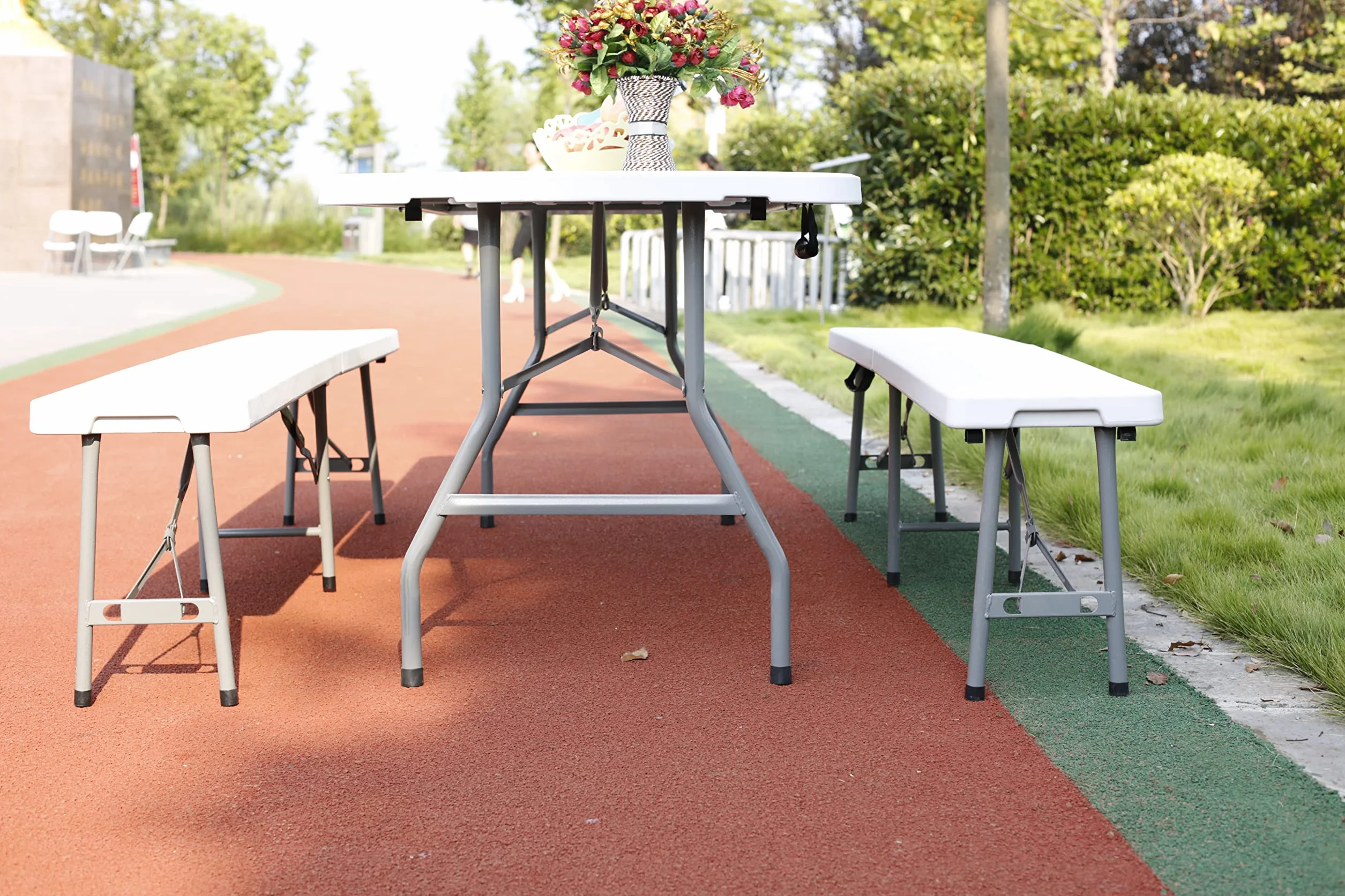 Linea Garden Friend Panca Rettangolare Pieghevole horeca 183x30x44h cm Horeca