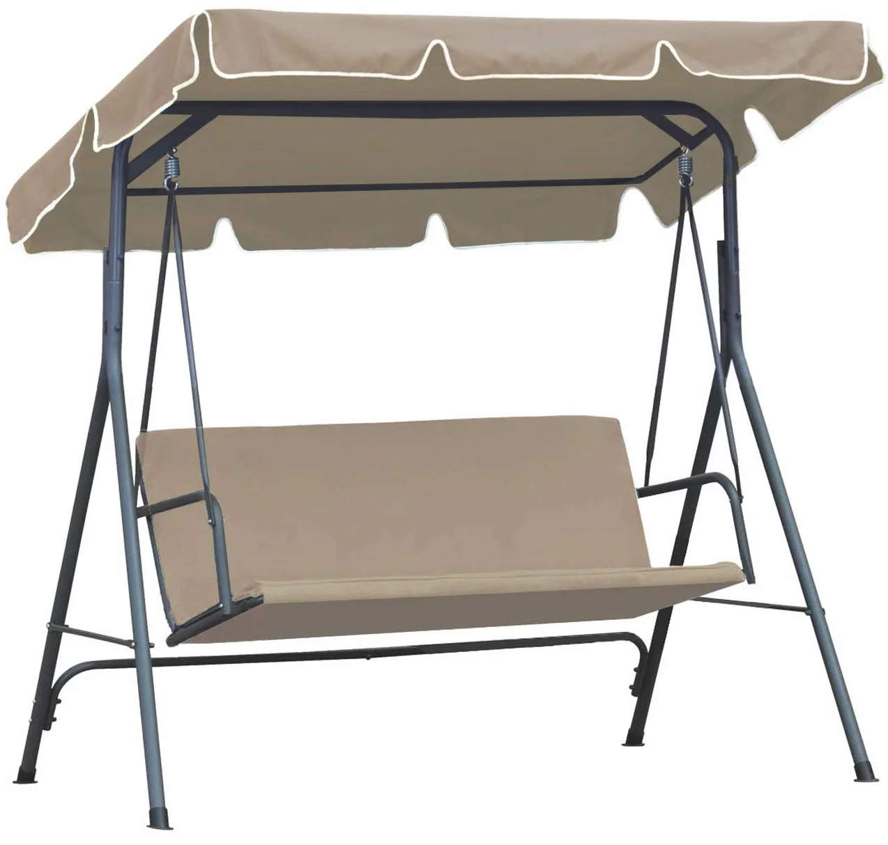 Ferocity Copertura universale per dondolo da giardino, telo per dondolo Hollywood da 3 posti XL circa 230 x 120 cm per dondolo da giardino, copertura per dondolo di ricambio, telo per tetto solare
