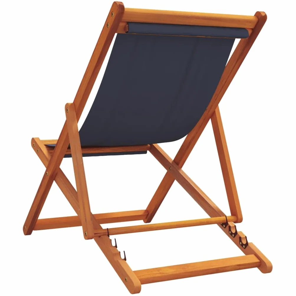Sedie da Spiaggia Pieghevoli 2 pz in Tessuto Blu,Mobili,Mobili da Giardino,Sedie da Giardino,10.8kg-3214492