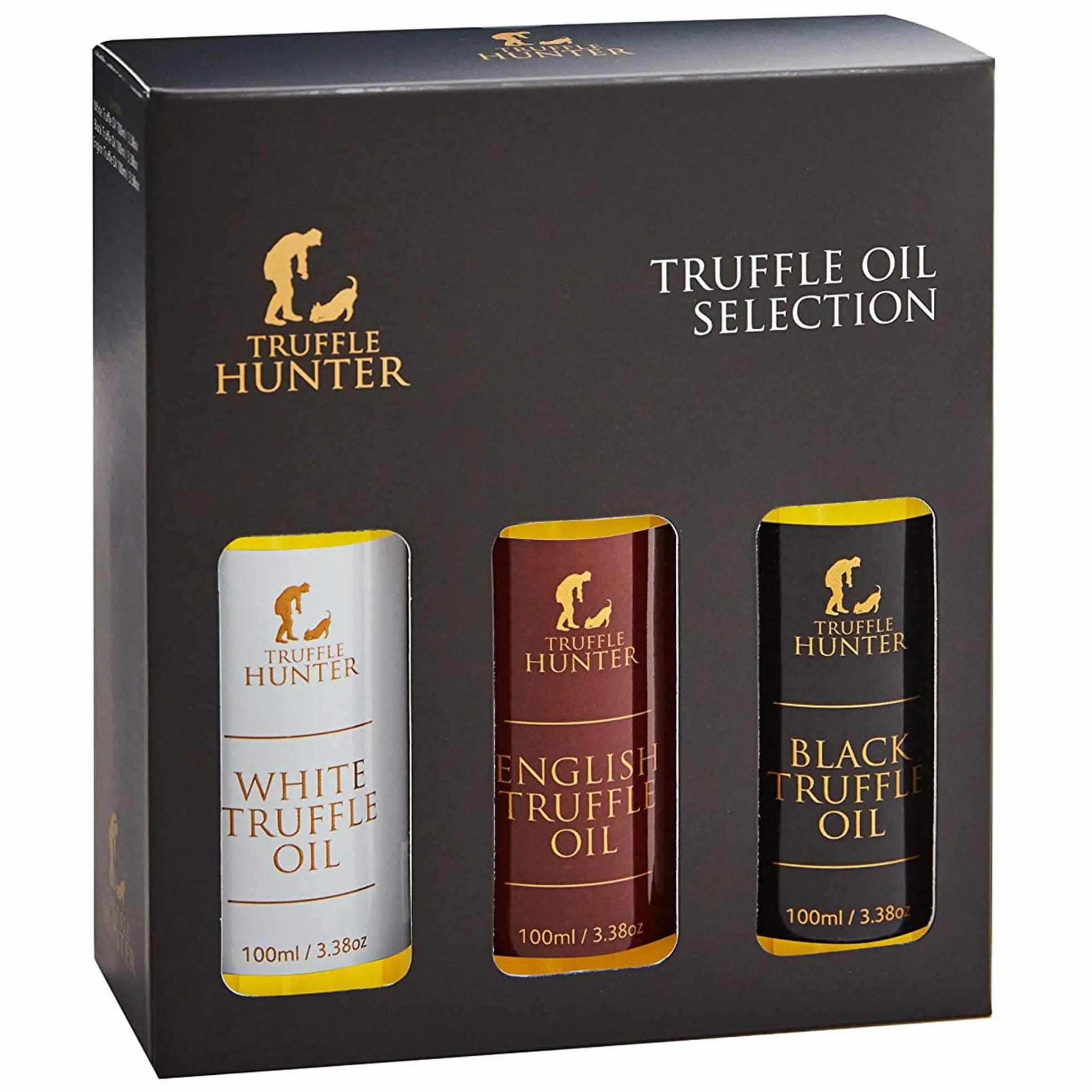 TruffleHunter - Set di Olio di Tartufo Nero e Bianco Inglese - 100ml x 3