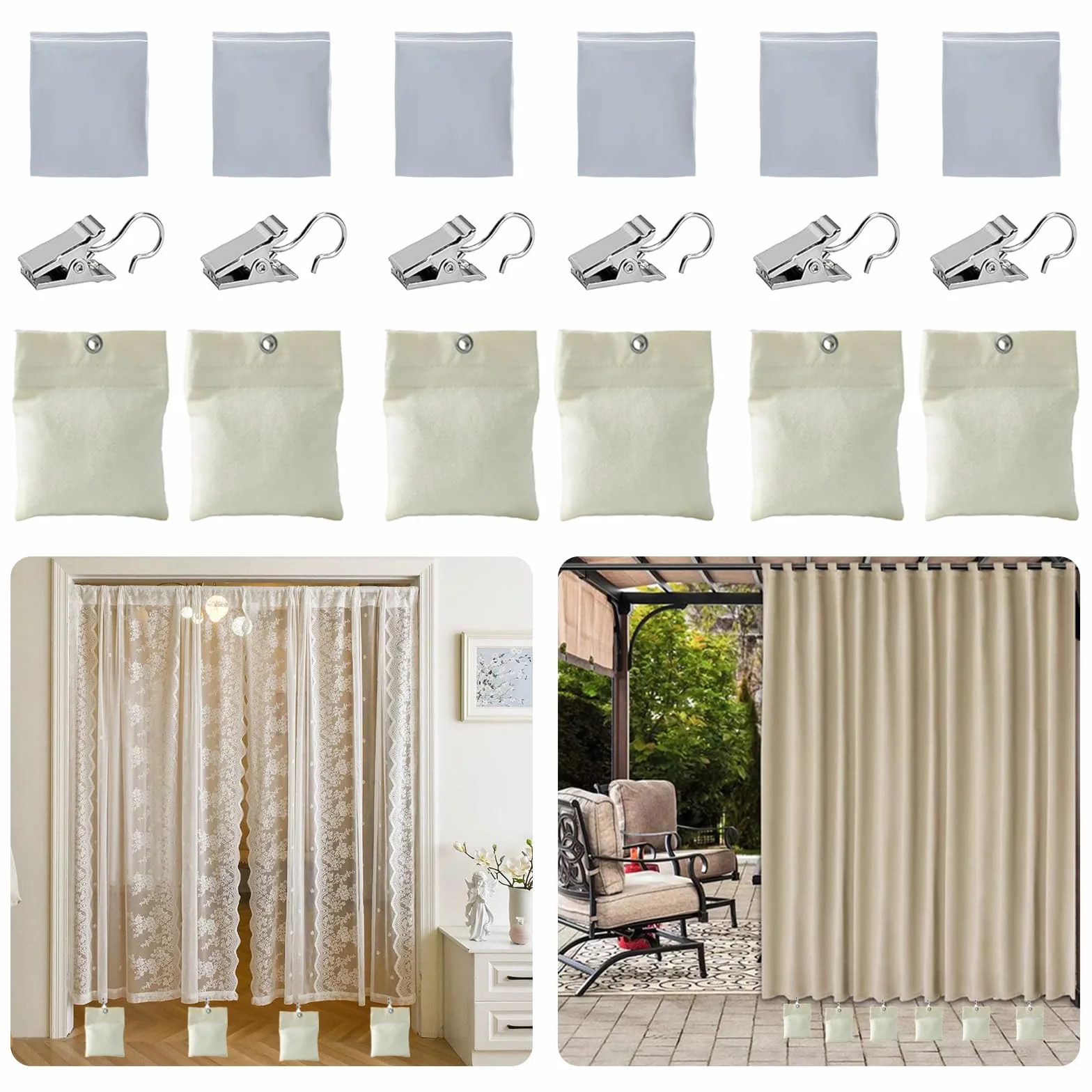 Set di 6 Zavorre Pesi Tende Esterno Ideali Per Fissare Tende Tovaglie Striscioni Per Feste e Altre Decorazioni Sono Adatte Anche Ambienti Esterni Come Padiglioni Da Giardino Pesi Gazebo Campeggio
