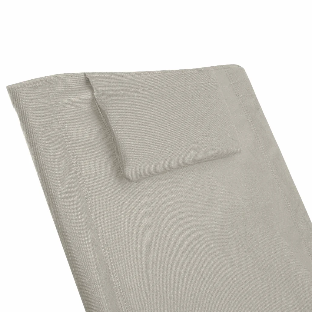 Mediawave Store - Spiaggina Silver Giga pieghevole tessuto in OXFORD 82x48xh52 cm con cuscino (beige)