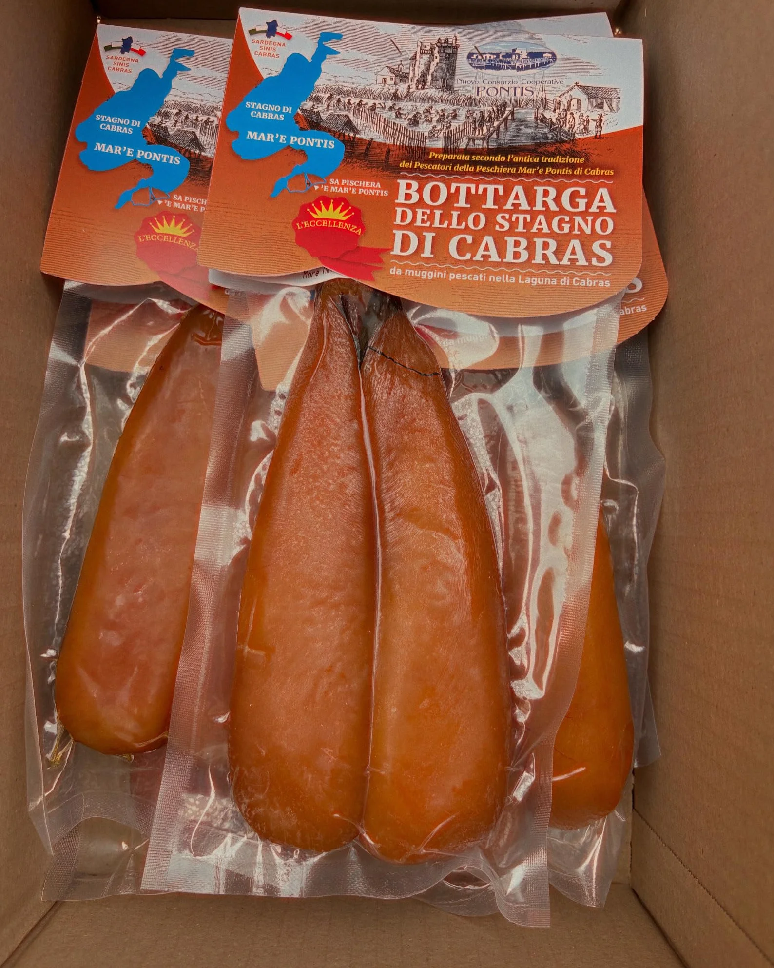 1 x 200 gr - Bottarga di Muggine - Baffe da 200gr - Prodotto Tipico Sardo - Nuovo Consorzio Cooperative Pontis