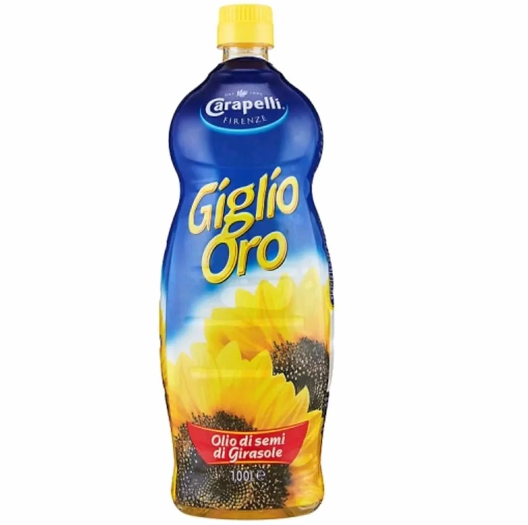 GIGLIO ORO Olio di Semi di Girasole, 100% Italiano, Pacco da 10 Bottiglie, 10 Litri