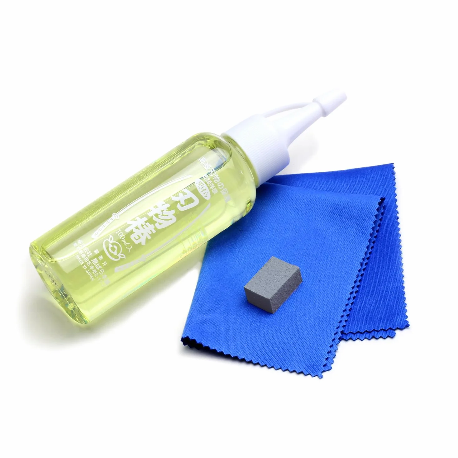 Yoshihiro TSOIL 100% Pure Tsubaki Japanese Knife Maintenance Oil With Complimentary Sabitori Rust Eraser, 3.4 oz, Large, Golden Yellow