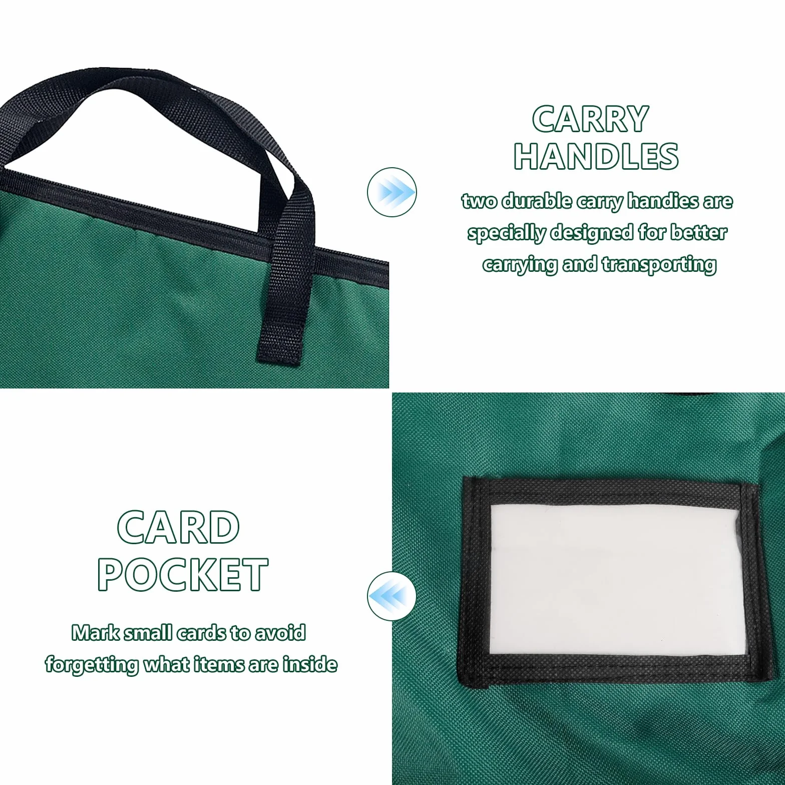 ENCOUN Borsa per Cuscini da Giardino, XXL Borsa di Stoccaggio, Grande Borsas Portaoggetti 122 * 38 * 51cm, Borsas Cuscini da Esterno 600D Oxford, Impermeabile Borse di Stoccaggio per Albero di Natale