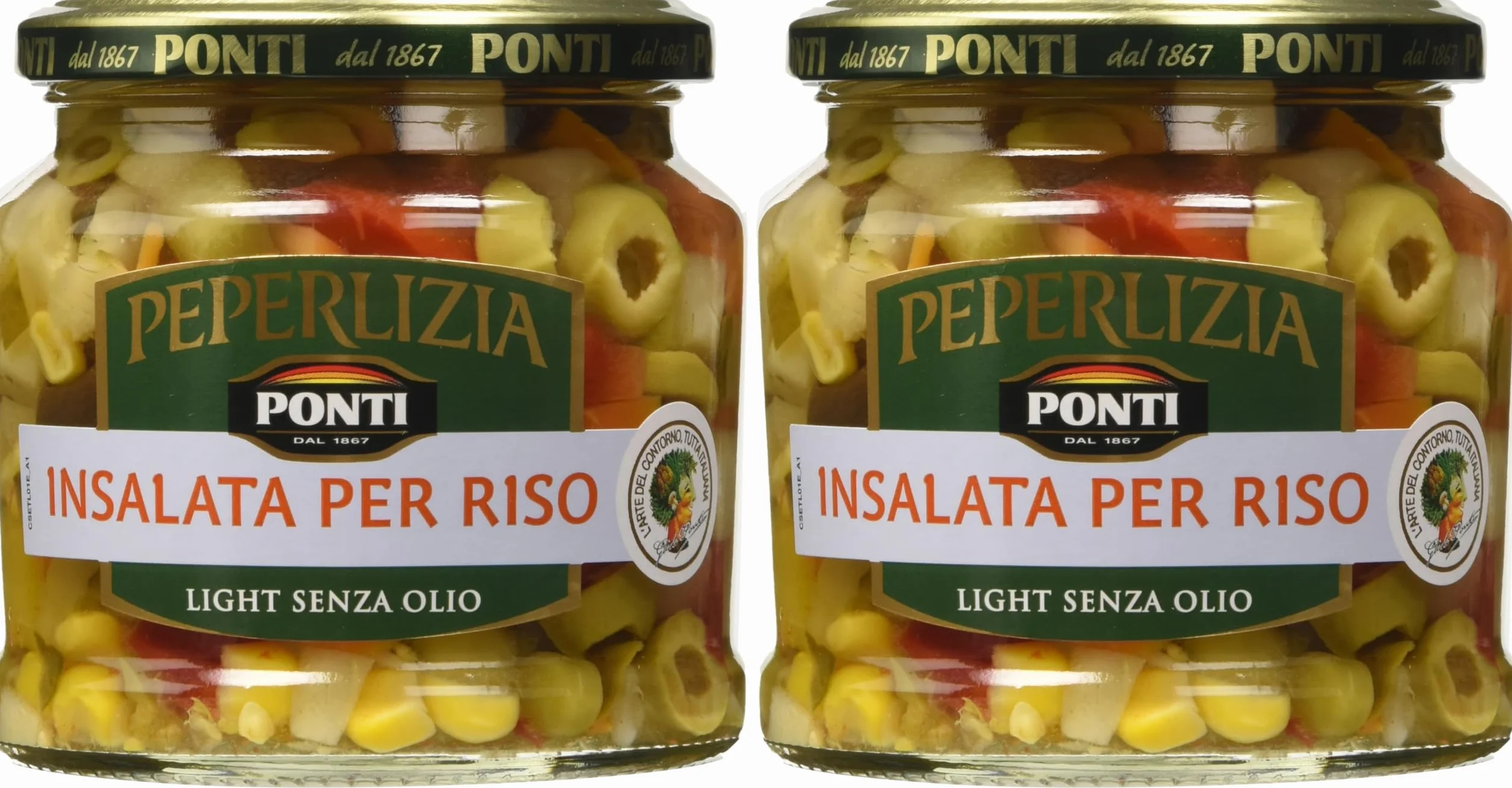 Ponti Insalata Per Riso Light Peperlizia, T6-6 Vasi (Confezione da 2)