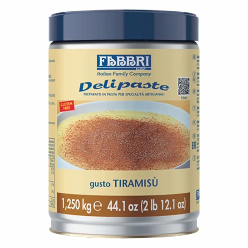 DELIPASTE TIRAMISÙ 1,25 KG PREPARATO IN PASTA PER SPECIALITÀ ARTIGIANALI