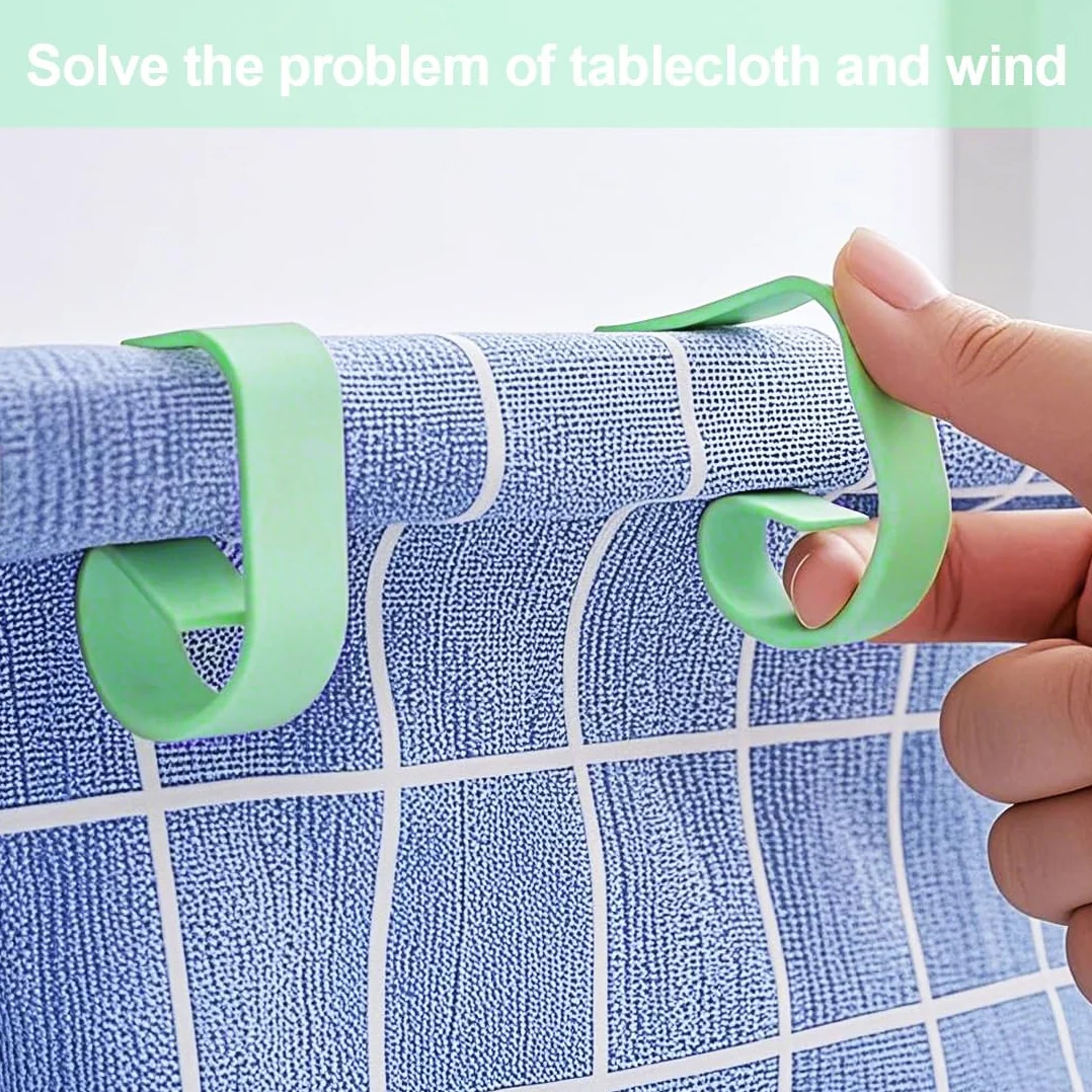 8 Pezzi Ferma Tovaglia da Esterno, Clip Fermatovaglia, Ferma Tovaglia Plastica, Ferma Tovaglia, Ferma Tavolo, Ferma Tovaglia da Tavola, Fermatovaglia, Tovaglia Clip in Plastica