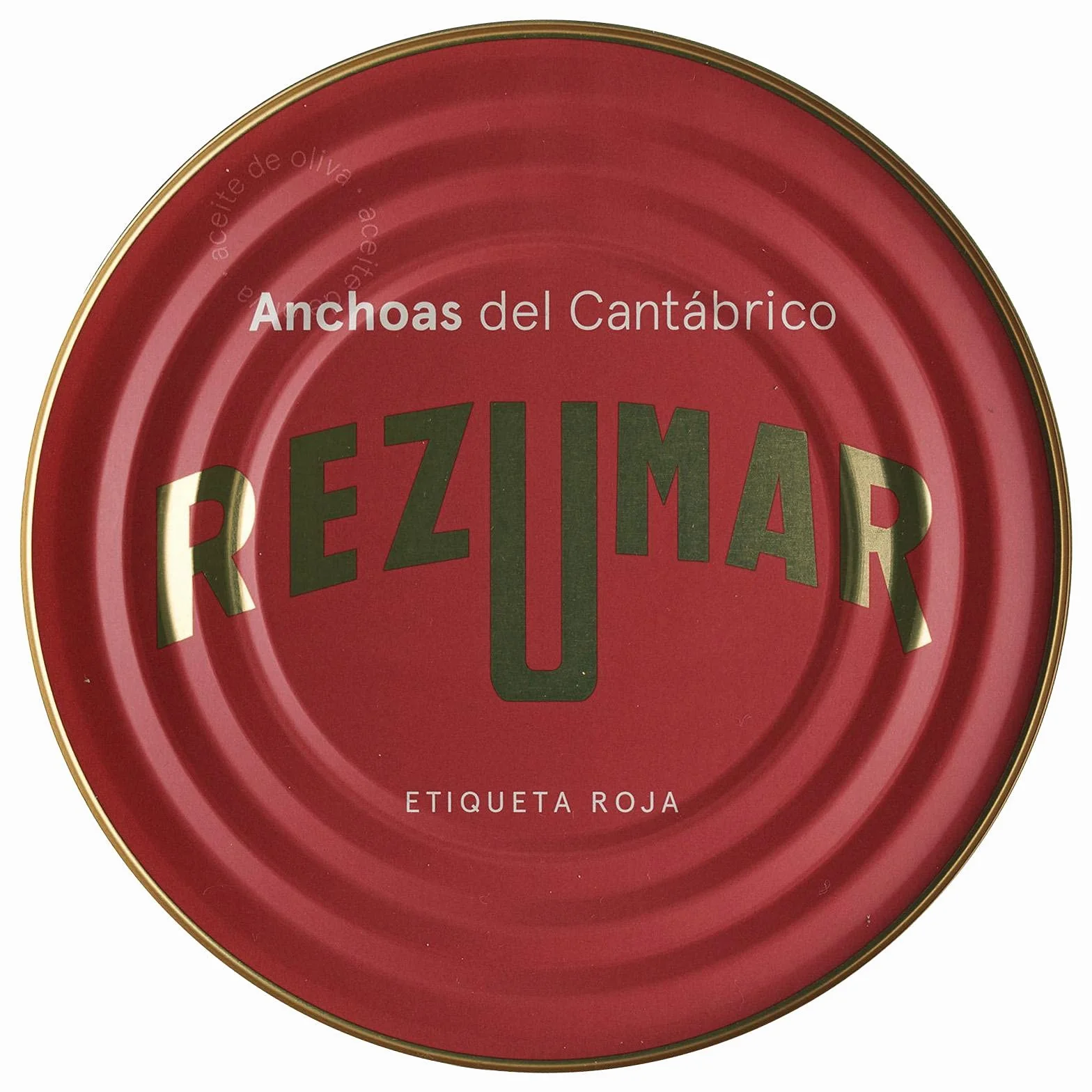 Rezumar - Etichetta Rossa - Filetti di Acciughe del Mar Cantabrico in Olio d'Oliva - 520 g