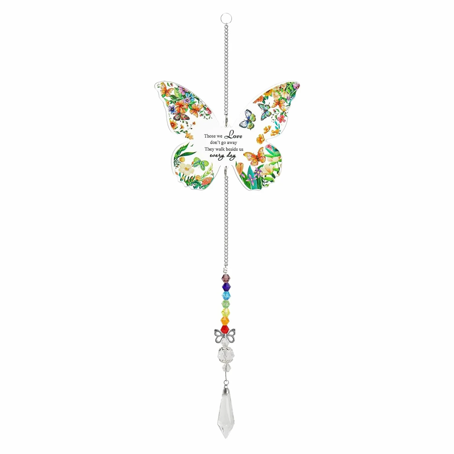 Acchiappasole cristallo, Decorazione finestra farfalla con prisma di cristallo, Regalo compleanno nonna, Regalo per lei, Festa della Mamma & San Valentino