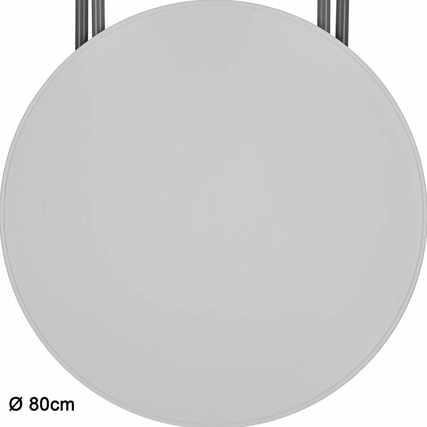 tectake® Tavolo Alto da Bar, Tavolo Bistrot Pieghevole, Tavolo da Cocktail Rotondo, Tavolo da Buffet per Interni ed Esterni, Portata 180 Kg, Struttura in Acciaio, 80x80x110 cm