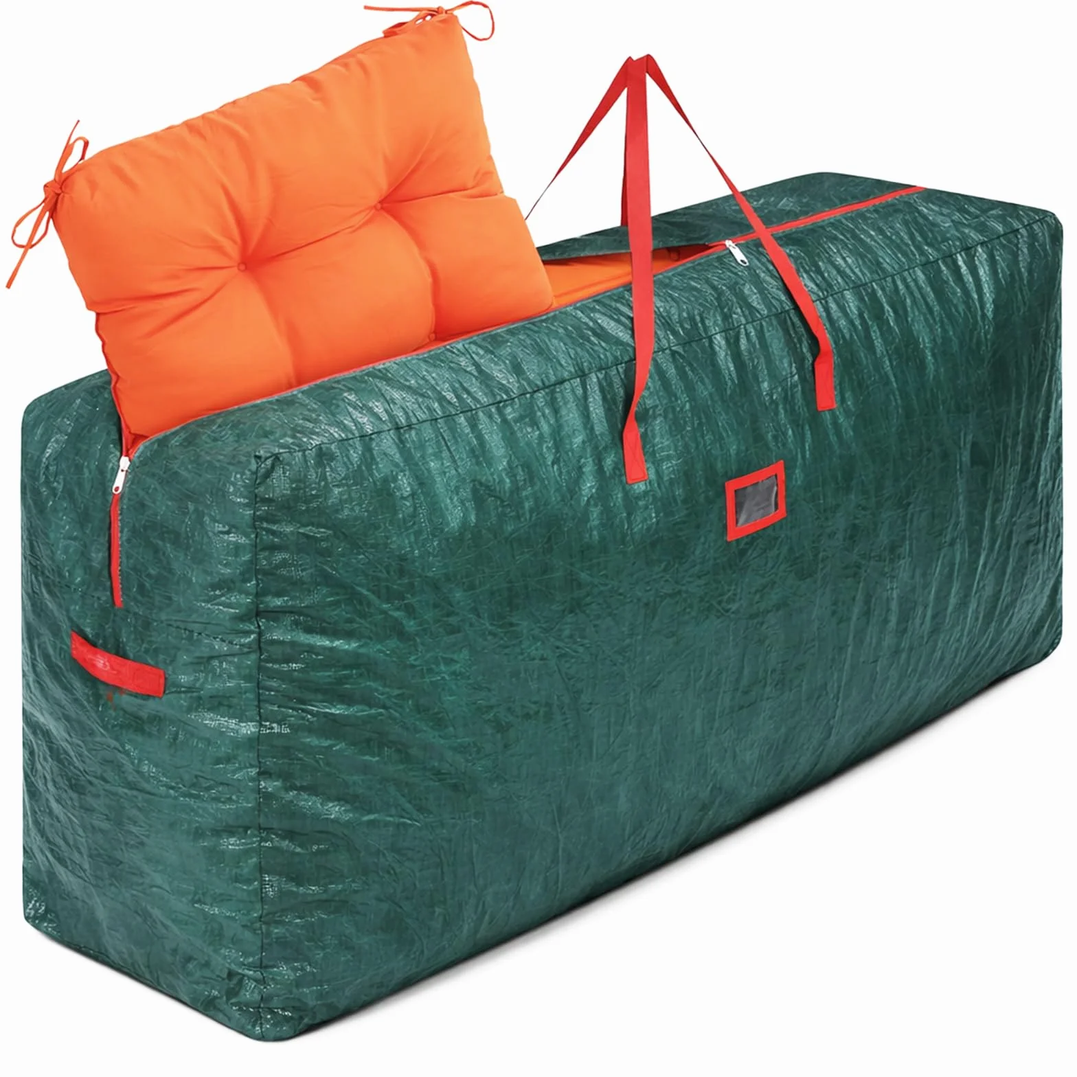GARPROVM Borsa portaoggetti grande XXL, 476L Borsa per cuscini da giardino, tessuto PP Custodia da imballaggio impermeabile Borsa da trasloco, 165x38x76cm