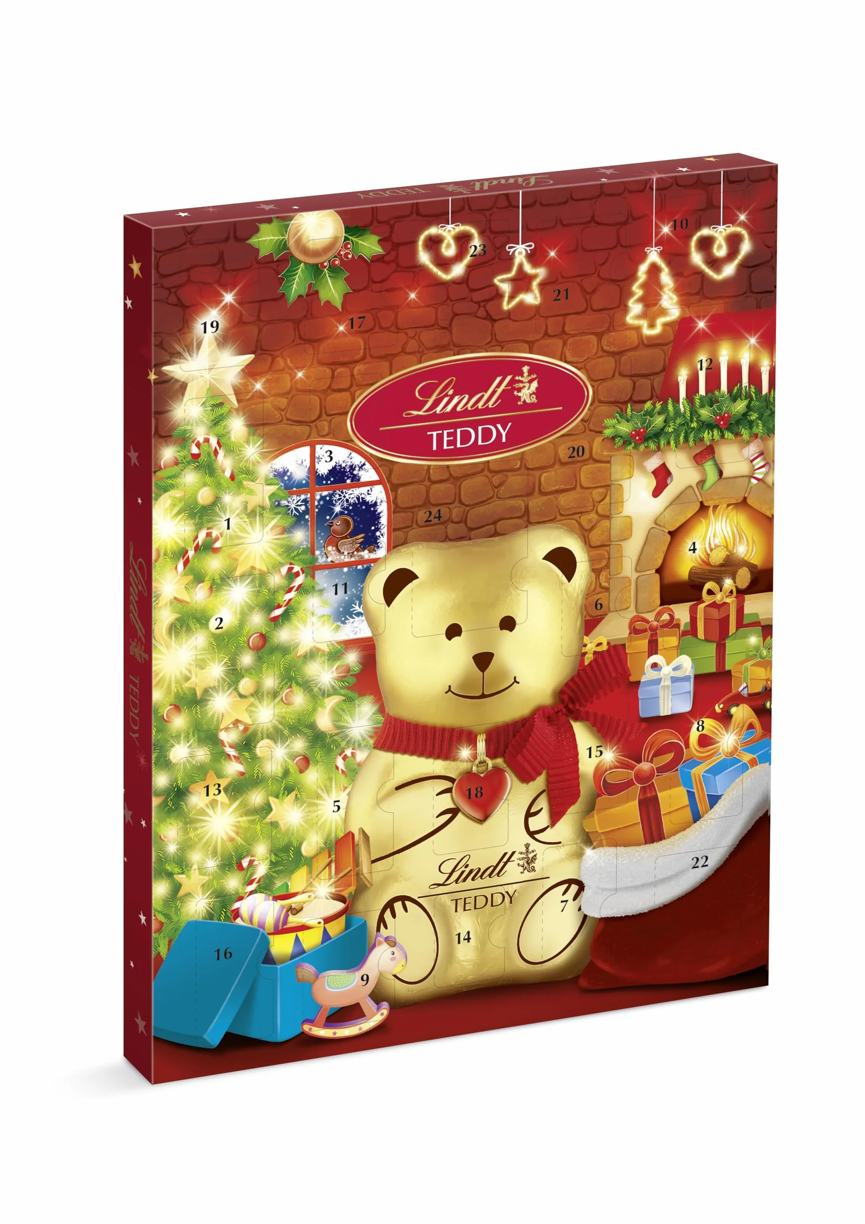 Lindt Calendario Avvento 2025 Teddy Orsetto, 24 cioccolatini, 170g
