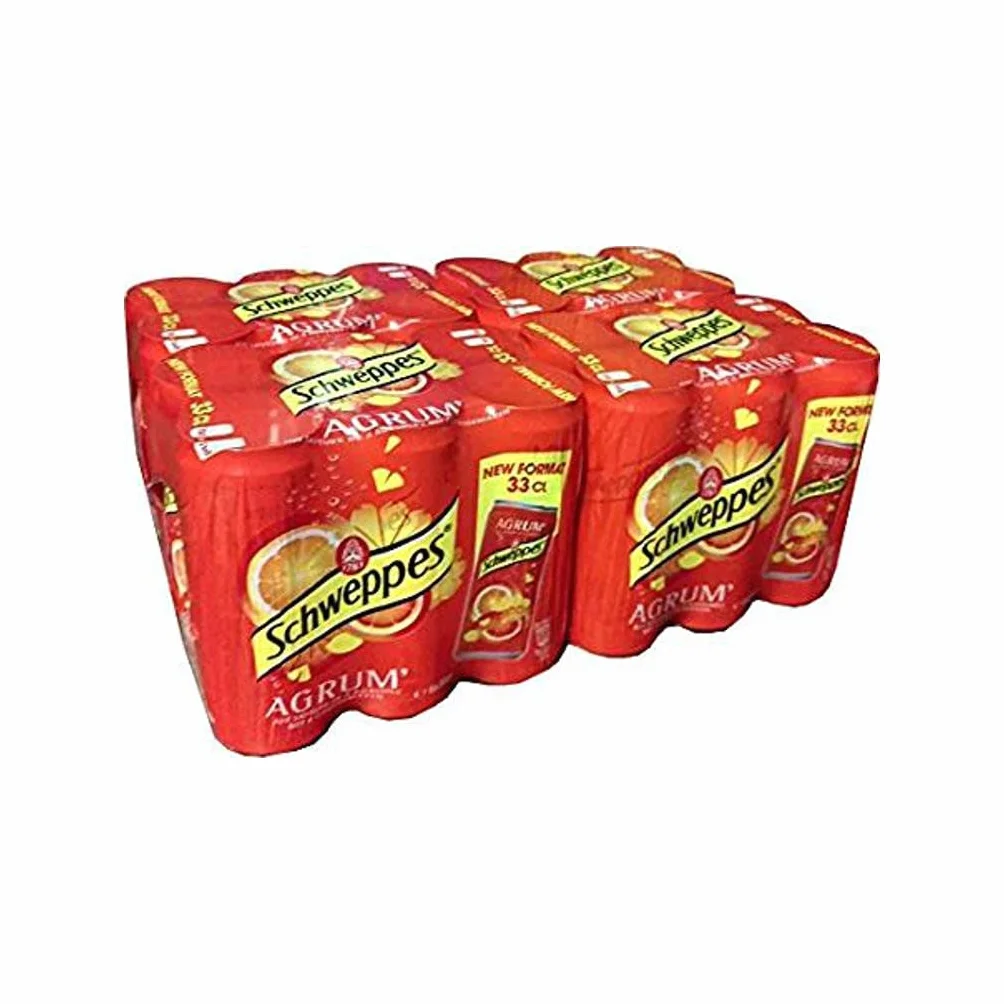 Schweppes Agrum Zero 33cl Slim (confezione da 24)