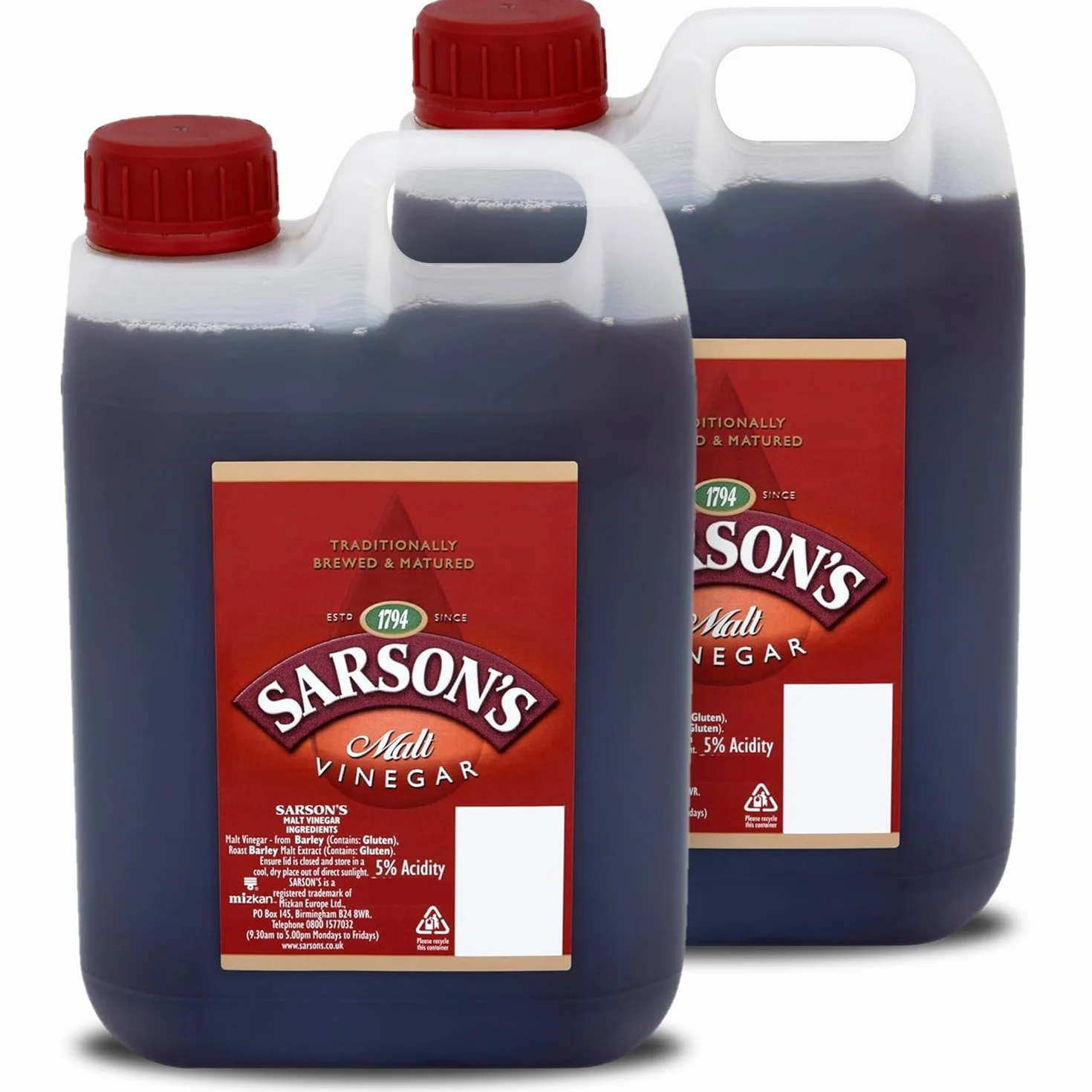 Sarsons Aceto di malto - 2x5ltr