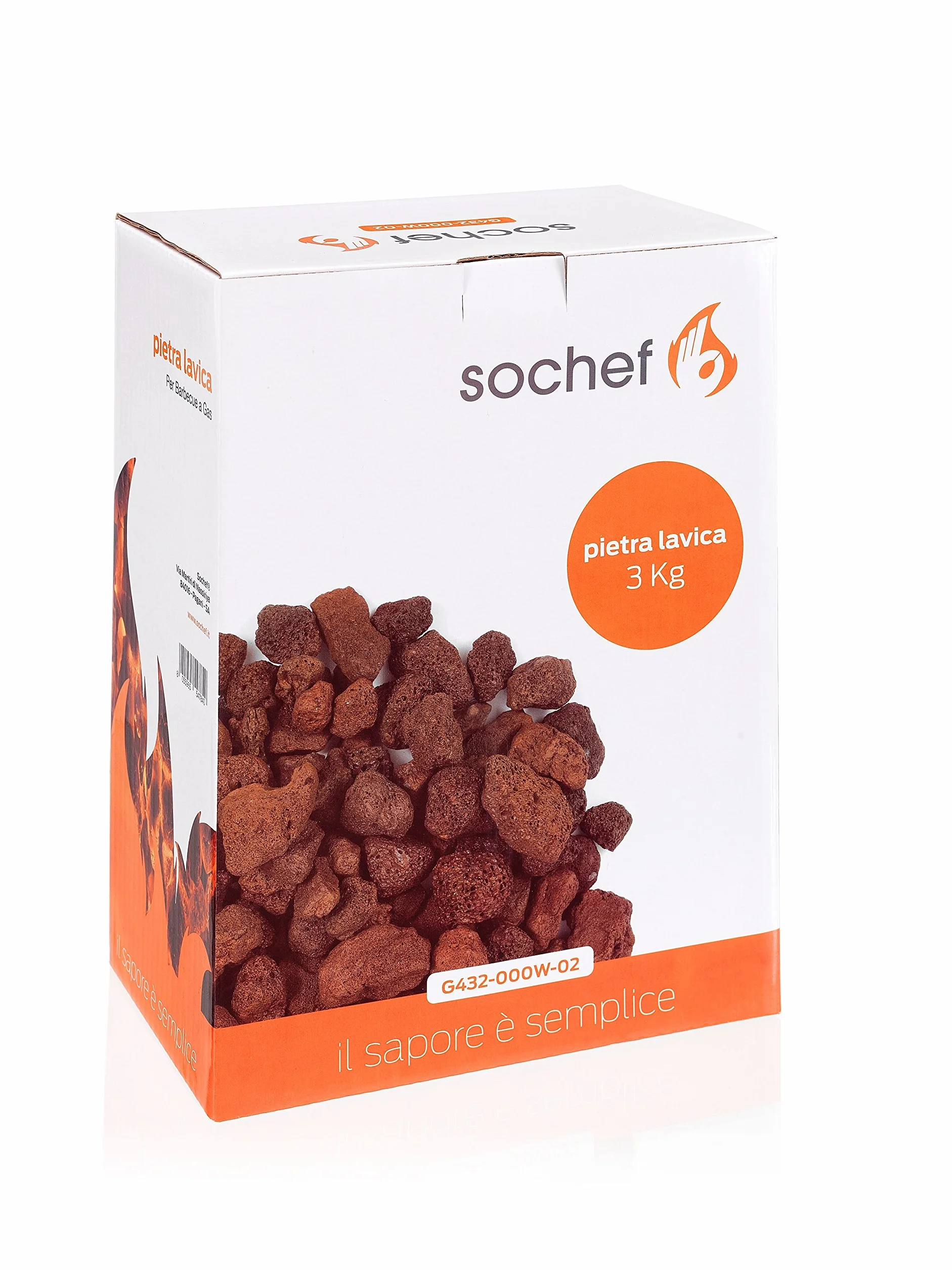 Sochef G432-000W-02 Pietra Lavica, Rossa, 3 kg