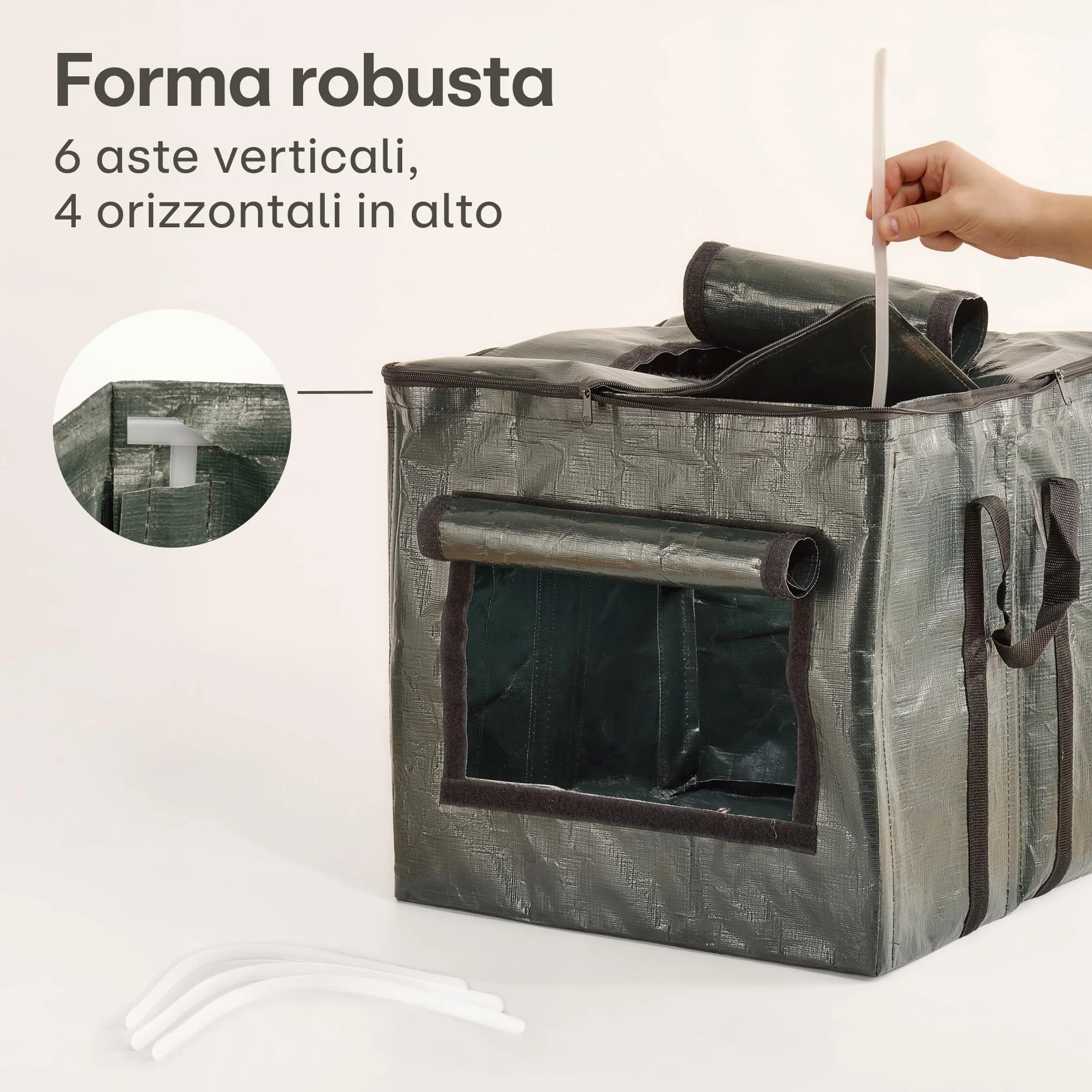 Praknu Piccola Compostiera da Giardino 85 L - Salvaspazio - Resistente alle Intemperie - Compostatore Rapido per Rifiuti da Cucina
