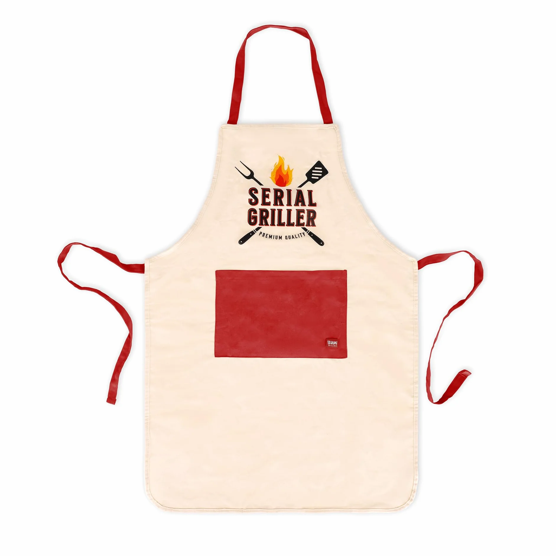 Legami - Grembiule da Cucina Uomo Donna, Super Chef, Tasca Frontale, Regolabile, Taglia Unica, Lavabile in Lavatrice, Dimensioni 56 x 76 cm