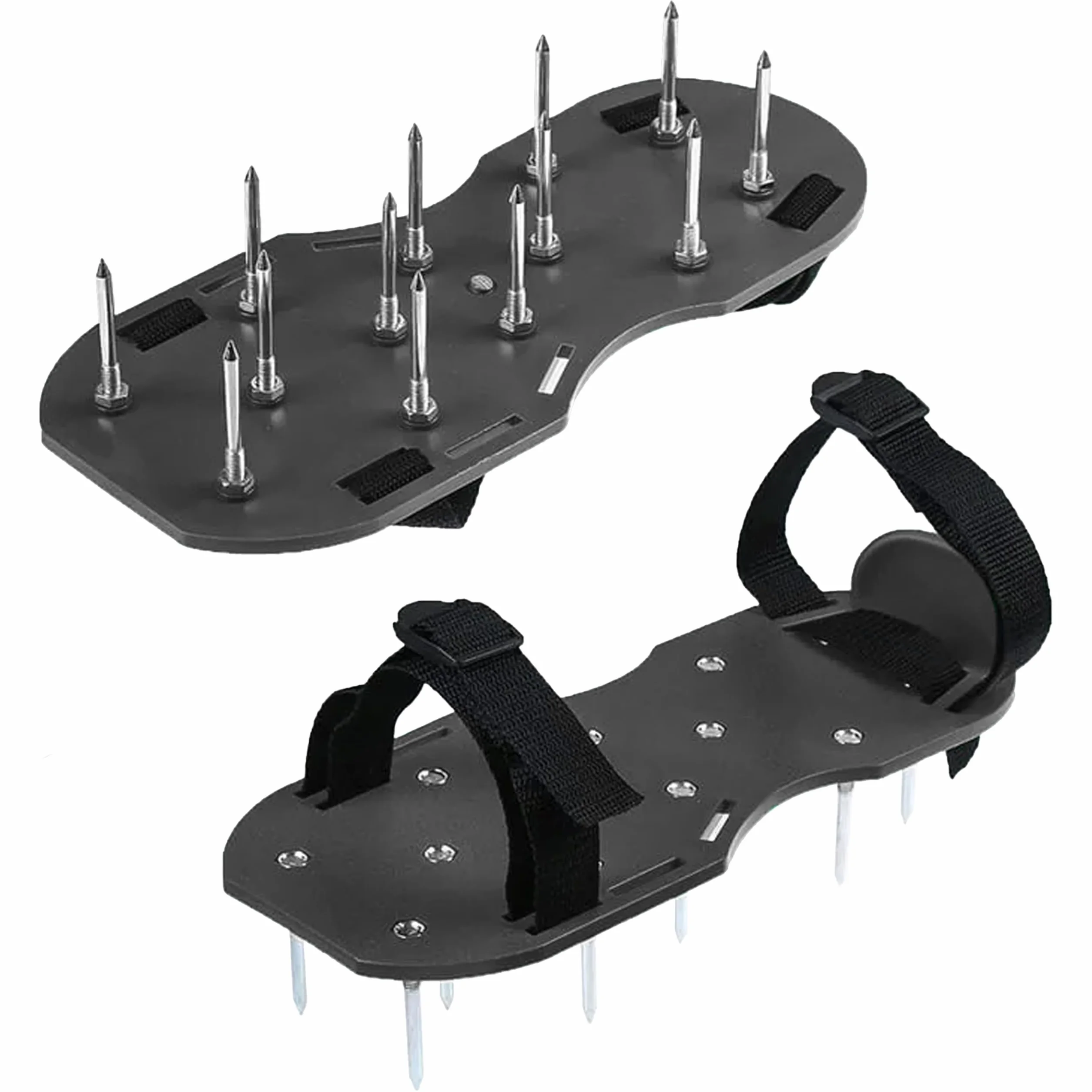 Scarpe da aeratore prato con punte – Scarpe da giardino per ventilazione a terra – Sandali aeratori regolabili per la cura del prato e la ventilazione