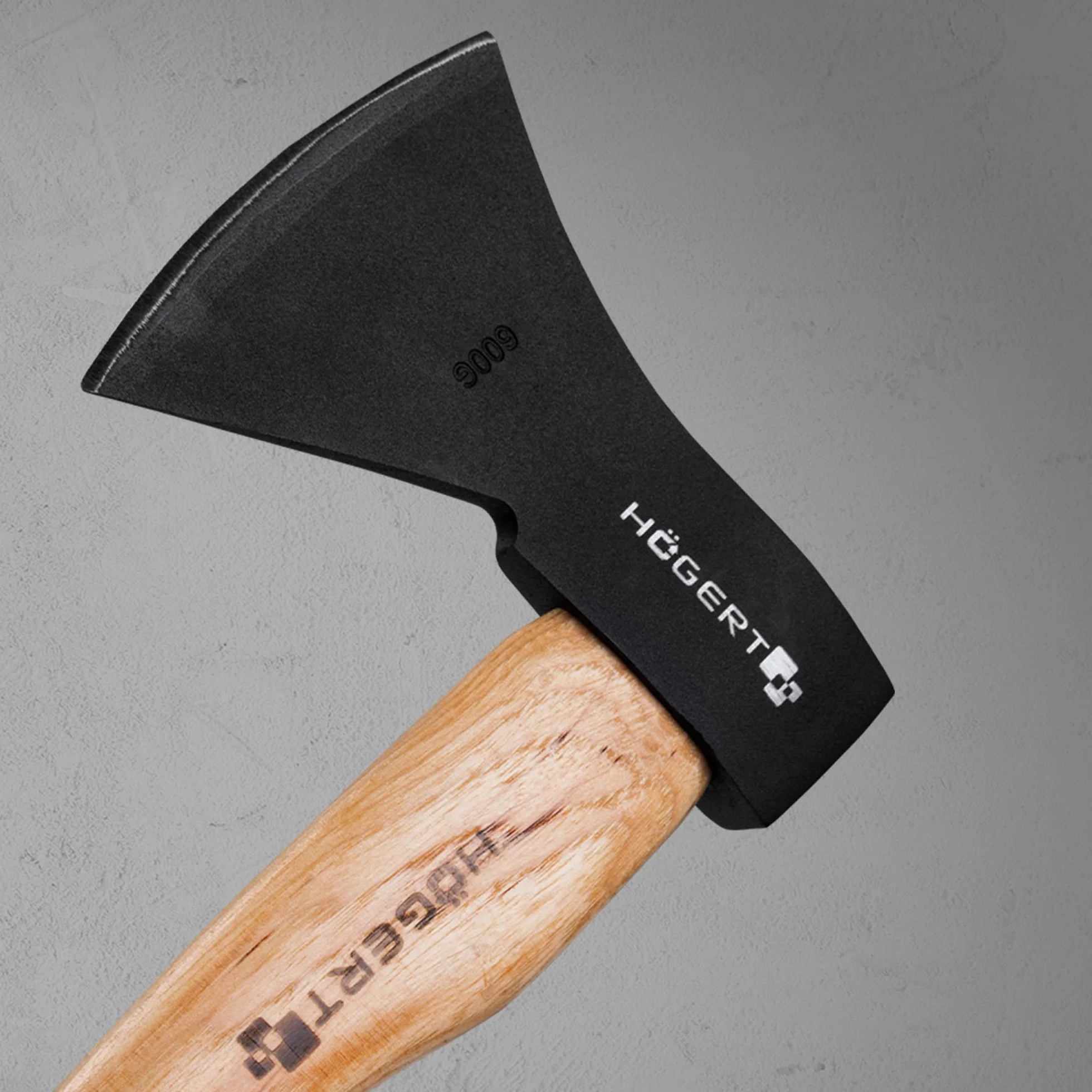 HÖGERT TECHNIK Ascia multiuso 1000 g manico legno noce americano lama temprata 47-55 HRC DIN 5131