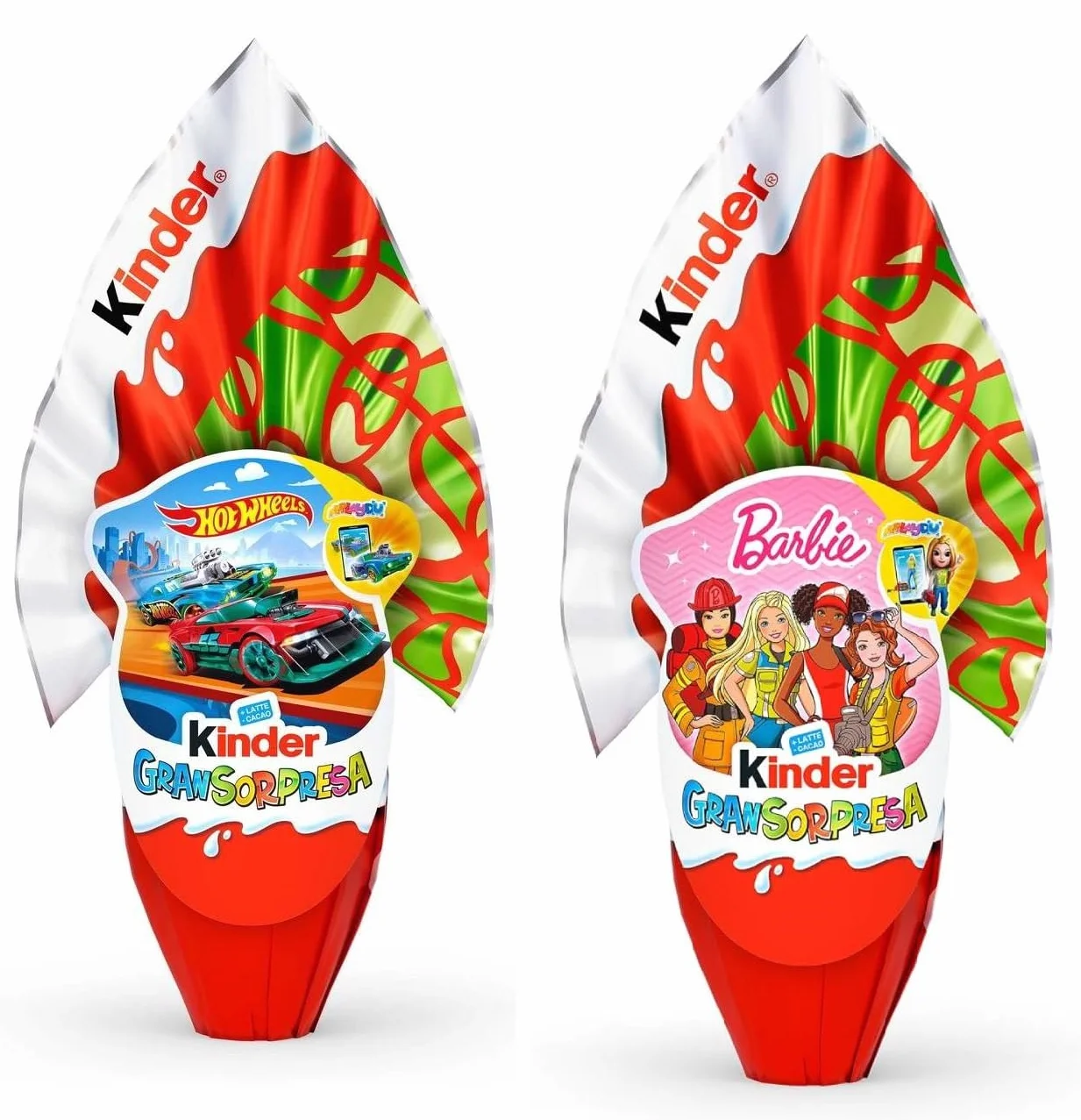 Offerta Kit Pasqua 2026 Kinder Gran Sorpresa BARBIE 150 Grammi + Kinder Gran Sorpresa HOT WHEELS 150 Grammi con Maxi Sorpresa