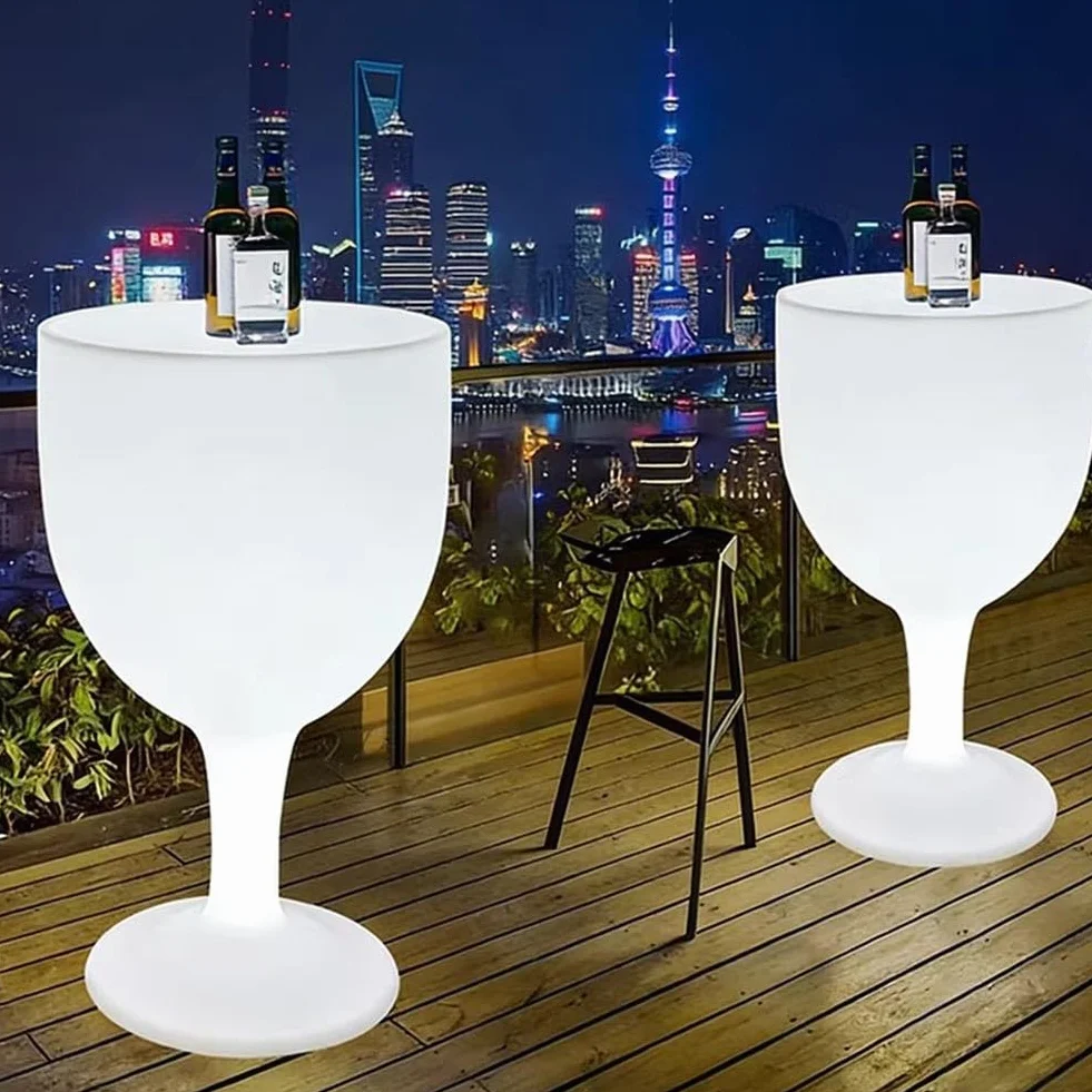 Tavolo da cocktail a LED con luci RGB che cambiano colore e telecomando per intrattenimento e illuminazione d'atmosfera per feste