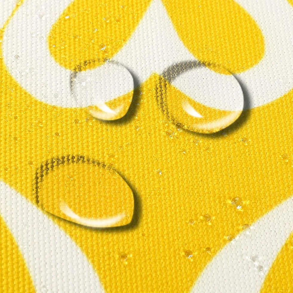 Federa per cuscino per esterni, impermeabile e resistente alle intemperie, cuscino da giardino per divano, sedia, salone, 18 x 18 pollici, colore giallo