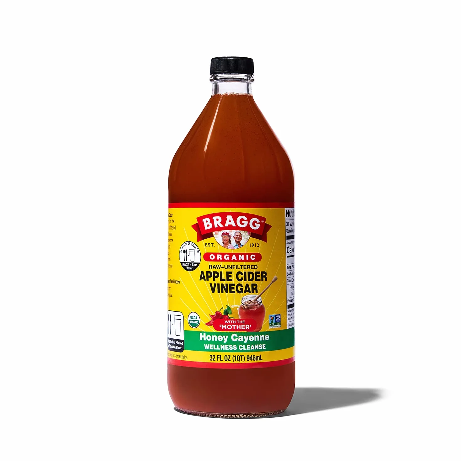 Bragg - miracolo di aceto di sidro di mele biologiche detergere concentrato - 32 FL. oz.