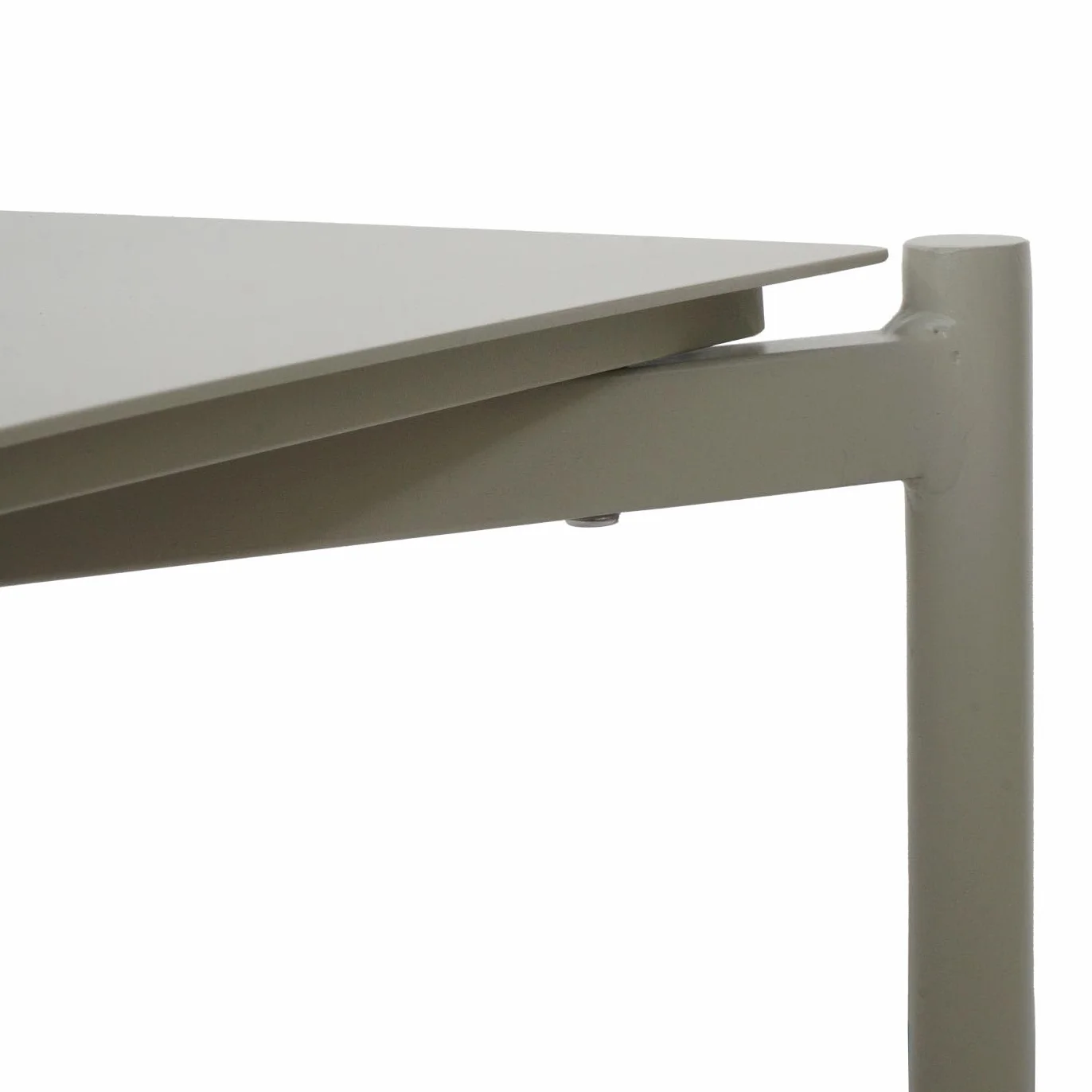 Mendler Tavolino da giardino in alluminio HWC-O11, tavolo da salotto per esterni da caffè da balcone, 105x65cm - verde chiaro