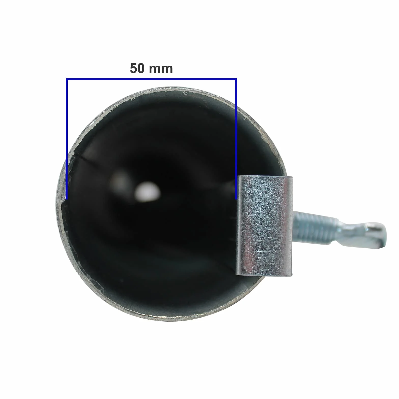KOEM Supporto Tubolare in Ferro zincato Ø 55 mm Tubo di Ricambio per Base ombrellone in graniglia Cemento