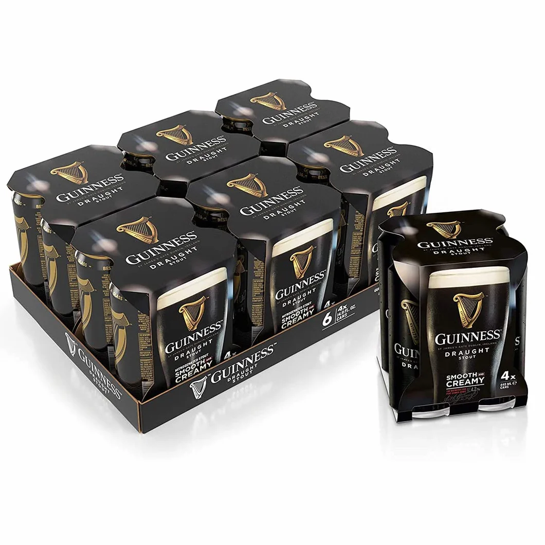Guinness - Birra ad alta fermentazione Draught - Pack di 24 Lattine da 0,44 L