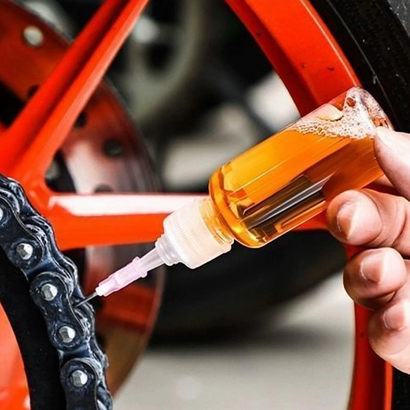 Olio per seghe a catena, barra per seghe a catena e olio per catene,Lubrificante per catene ecologico da 60 ml ad alte prestazioni per - Detergente per catene, forniture domestiche multiuso