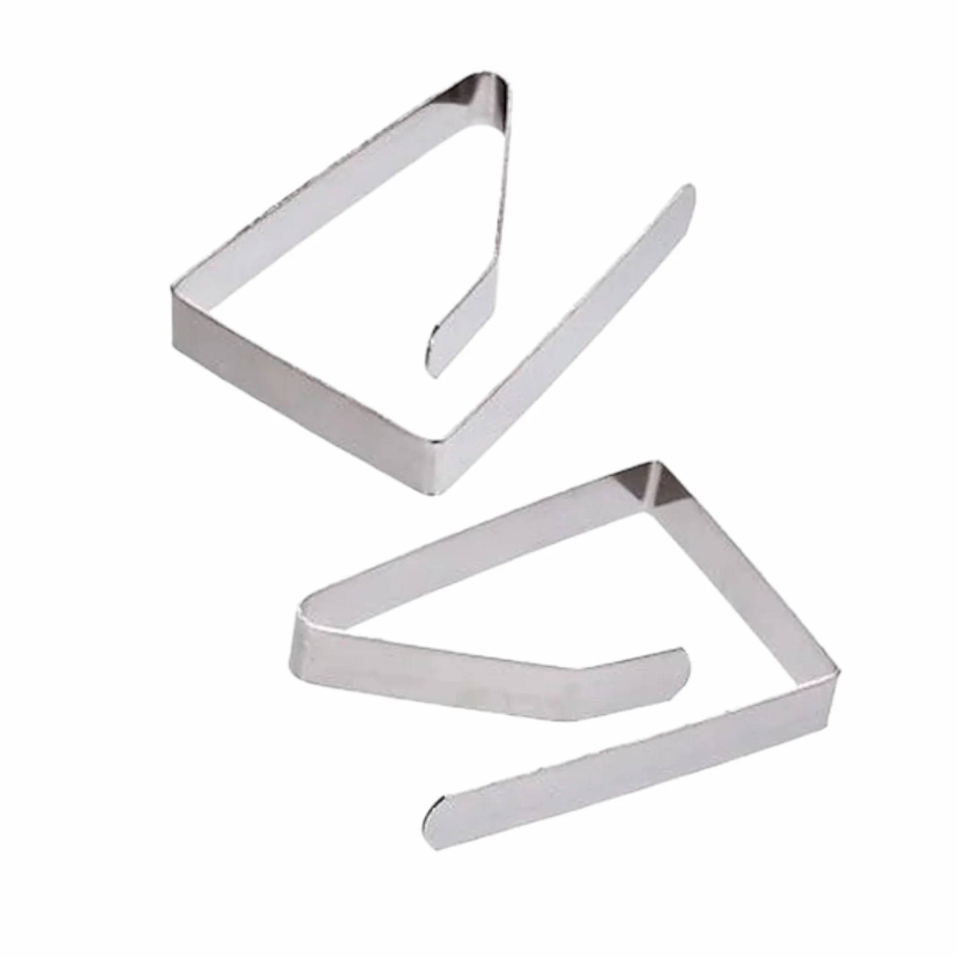 topolenashop Clip Fermatovaglia Acciaio Inox 4 Pezzi | Ganci per Tovaglia Antivento da Tavolo 1-3 cm | Fermatovaglia Riutilizzabili per Esterno e Interno | Picnic, Giardino, Feste, Barbecue 65257