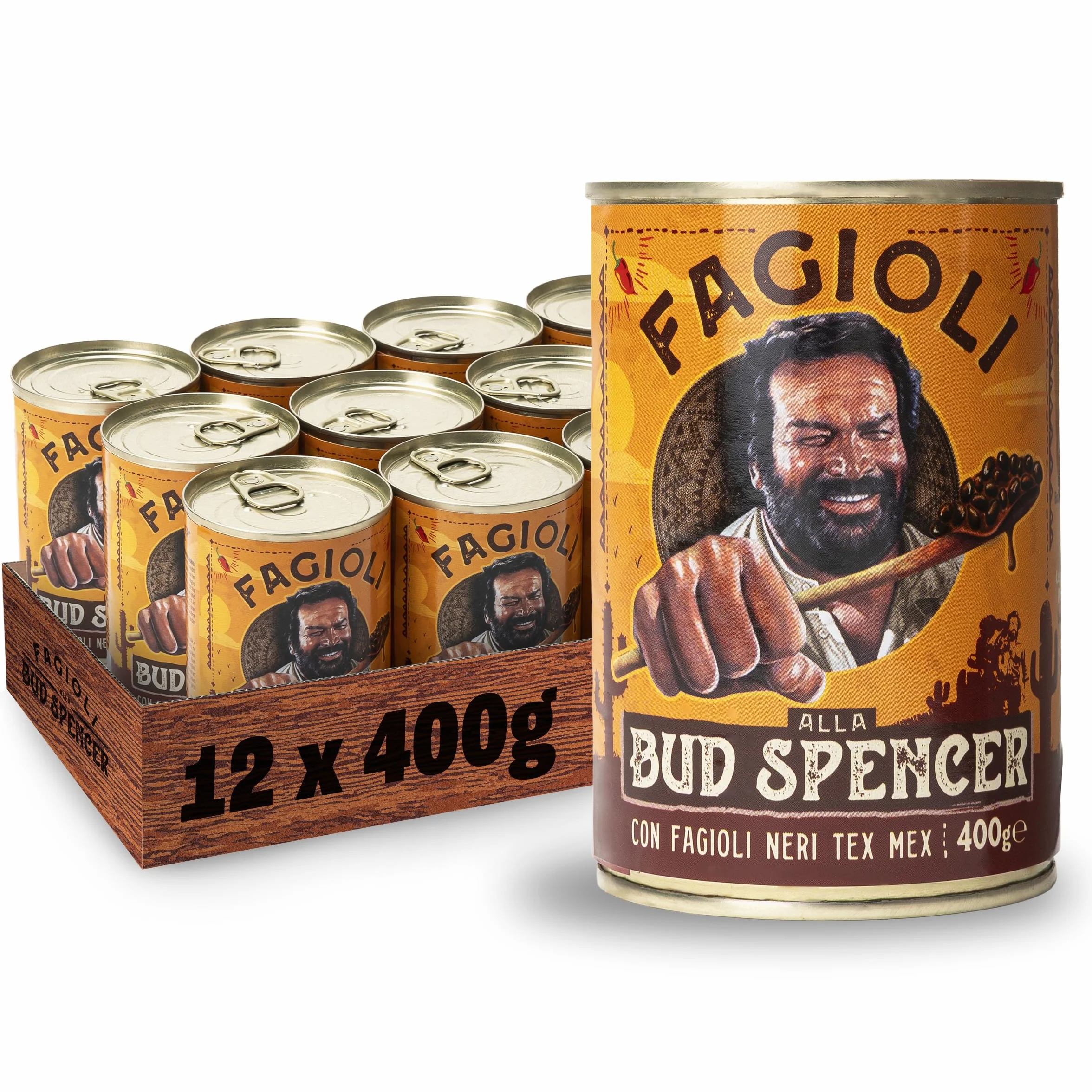 Fagioli alla Bud Spencer – Tex Mex (Vassoio da 12 Lattine da 400g)