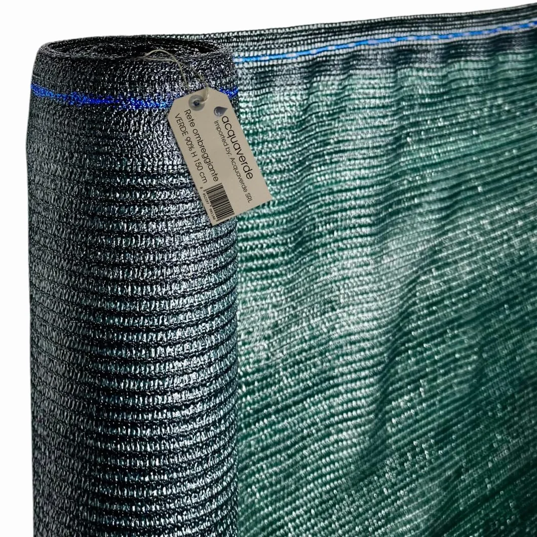 acquaverde | Rete Ombreggiante Verde 90%, h. 1,5 x 20 mt, Telo Ombra Oscurante per Giardino, Recinzioni, Frangisole, Privacy, Protezione Solare Resistente per Esterni