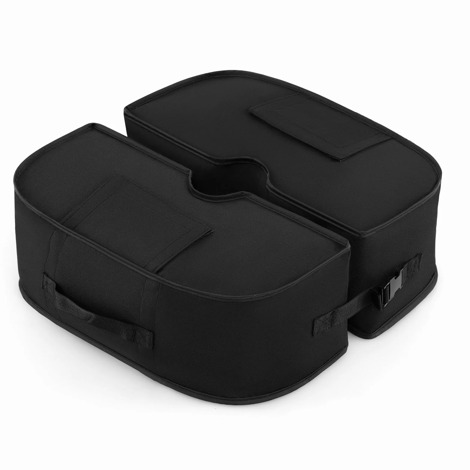 COSTWAY Sacchi di Sabbia per Ombrellone da Giardino, Pesi per Base Ombrello, Universale, Portatile, Staccabile, Rempibile Fino a 40 kg, in Tessuo Oxford, per Balcone, Cortile (Modello 1,Nero)
