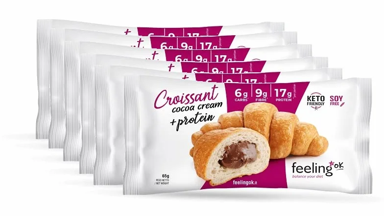 Feeling Ok Croissant Ripieni Al Cioccolato Stage1, 30 Confezioni Da 50 Grammi Ciascuno