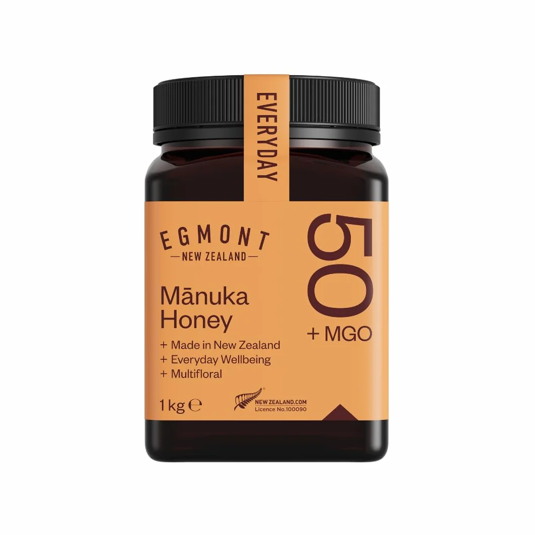 Egmont Honey Miele di Manuka 50+ MGO 1000g | testato in laboratorio e certificato per il contenuto di MGO e UMF | grezzo e naturale al 100% | prodotto e imbottigliato in Nuova Zelanda