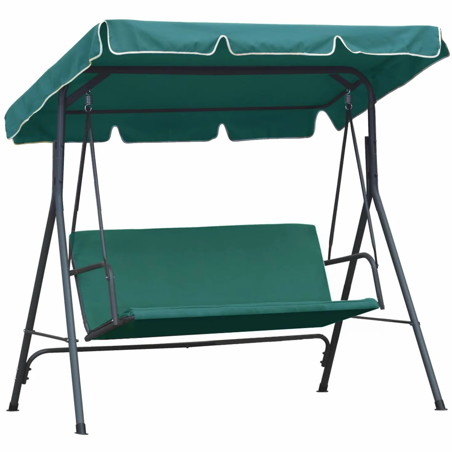 Universale Tetto del dondolo da Giardino Ricambio Ricambi tettuccio tetto Dondolo Copertura Superiore baldacchino dimensione 200 x 120 cm verde [101]