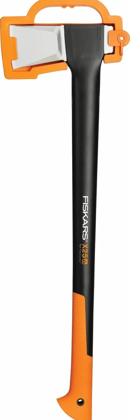 Fiskars Ascia da Spacco XL X25, Nero/Arancione, 77 cm
