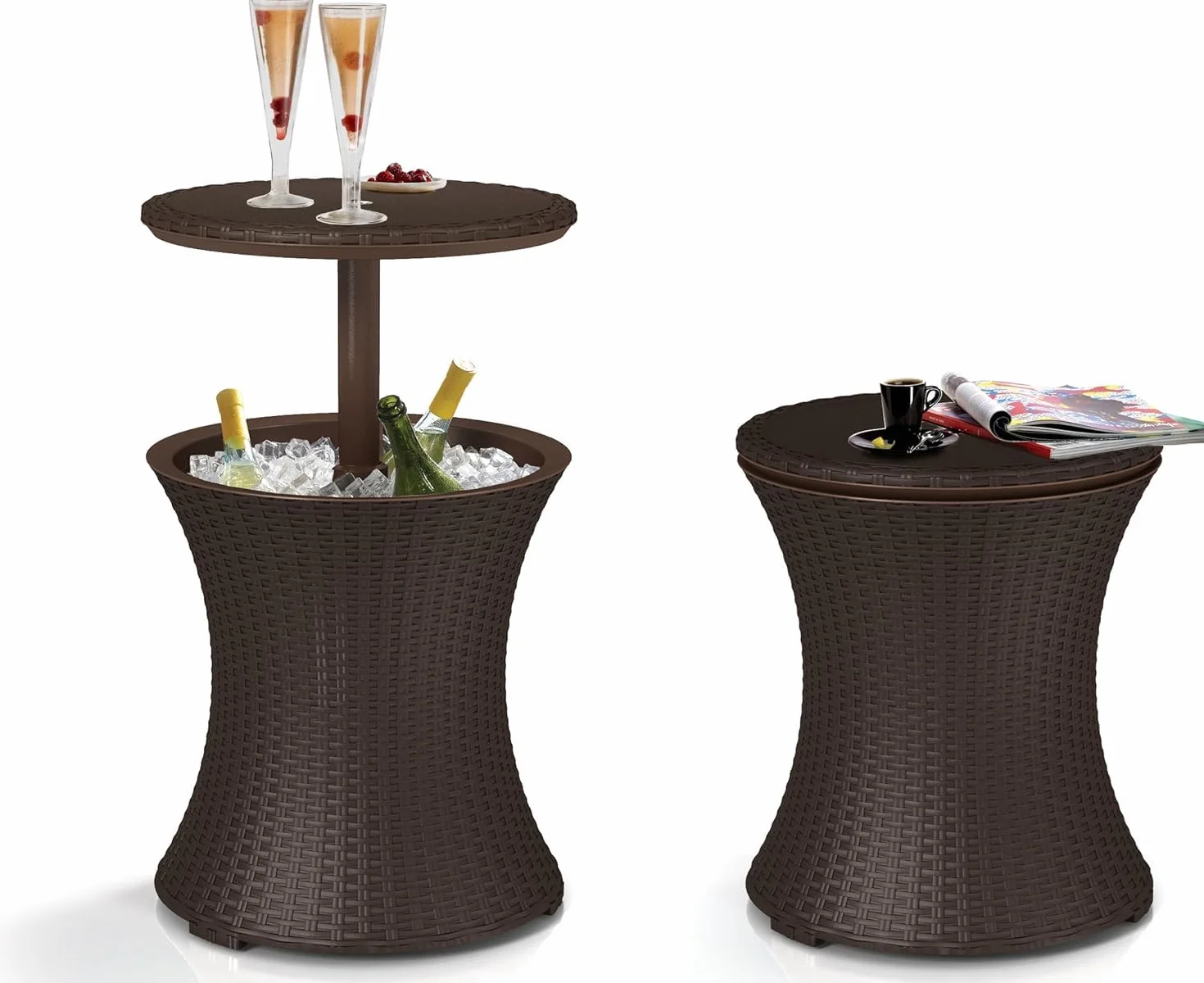 Curver Tavolo Bar Rattan Marrone