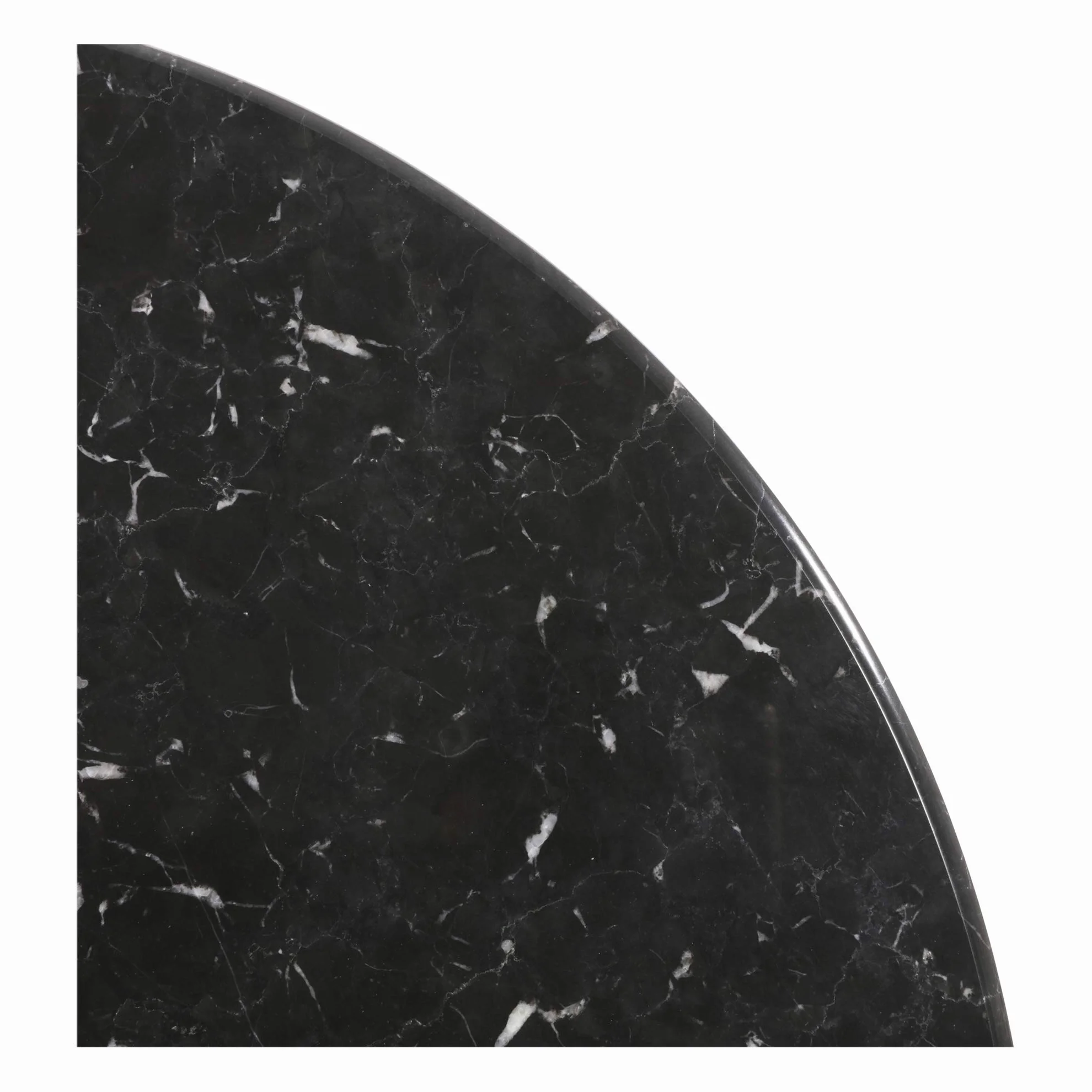 Tavolo da bistrot Gastro in marmo con base in ghisa, diametro 60 x 73 cm, nero