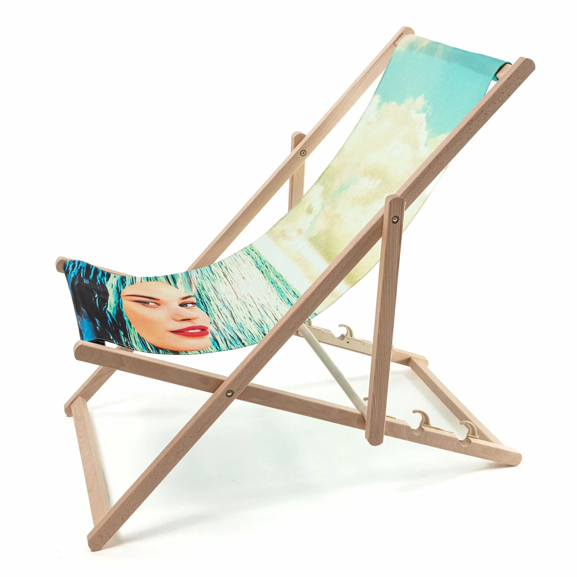 Seletti Sedia a Sdraio Ragazza nel Mare Deck Chair Girl in The Sea