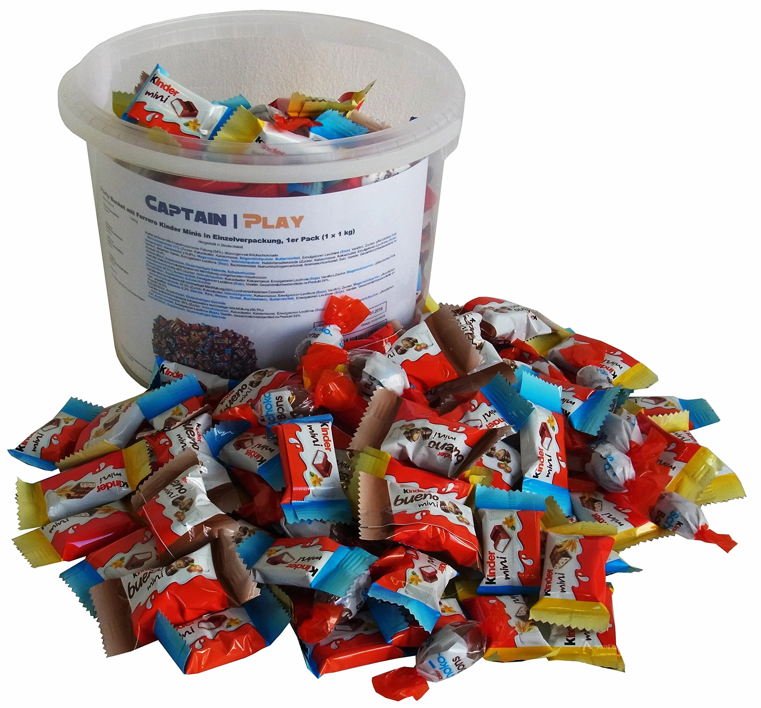Party Bucket con Kinder Mini specialità 1kg