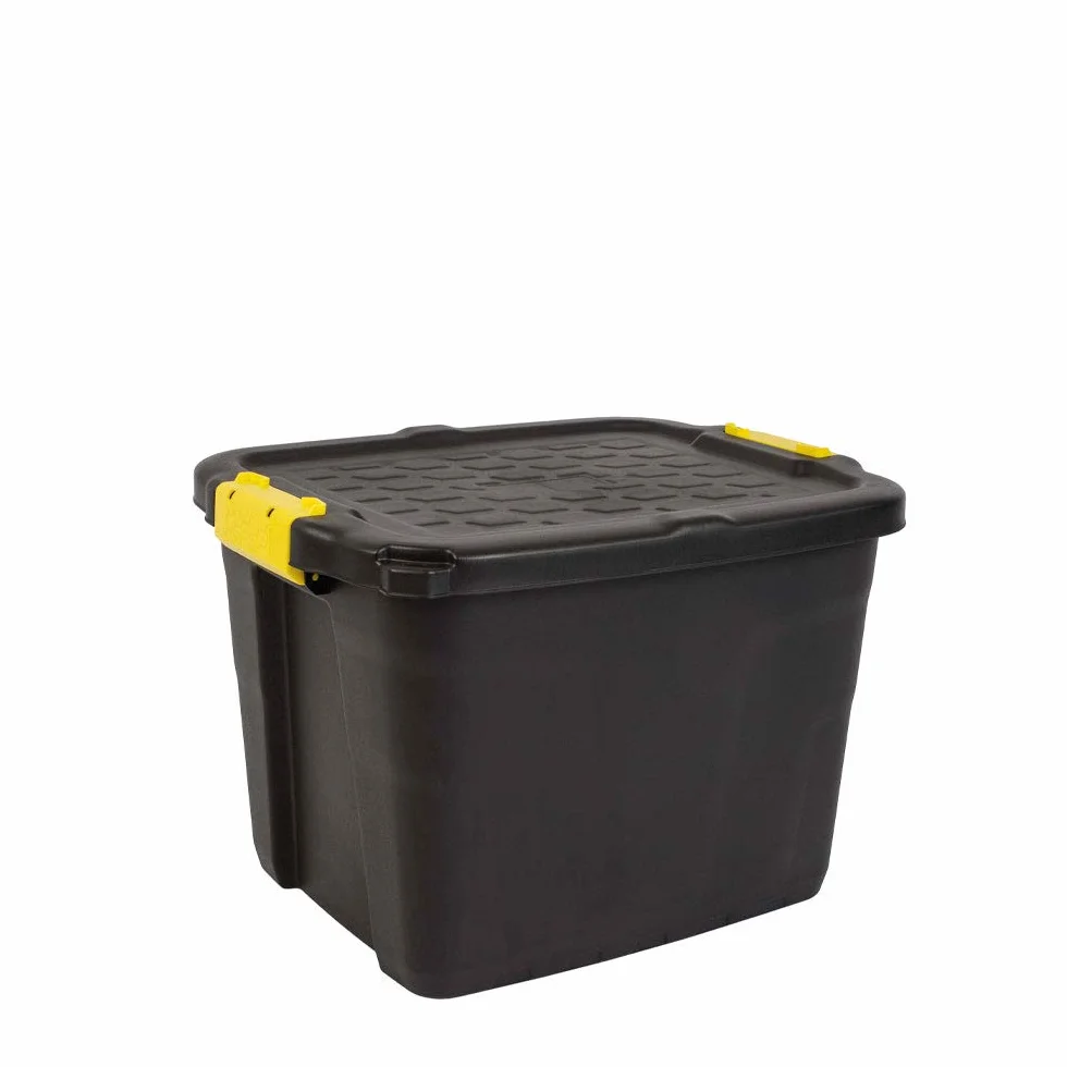 CEP Contenitore resistente, 42 litri, nero/giallo, 50 x 40 x 35 cm