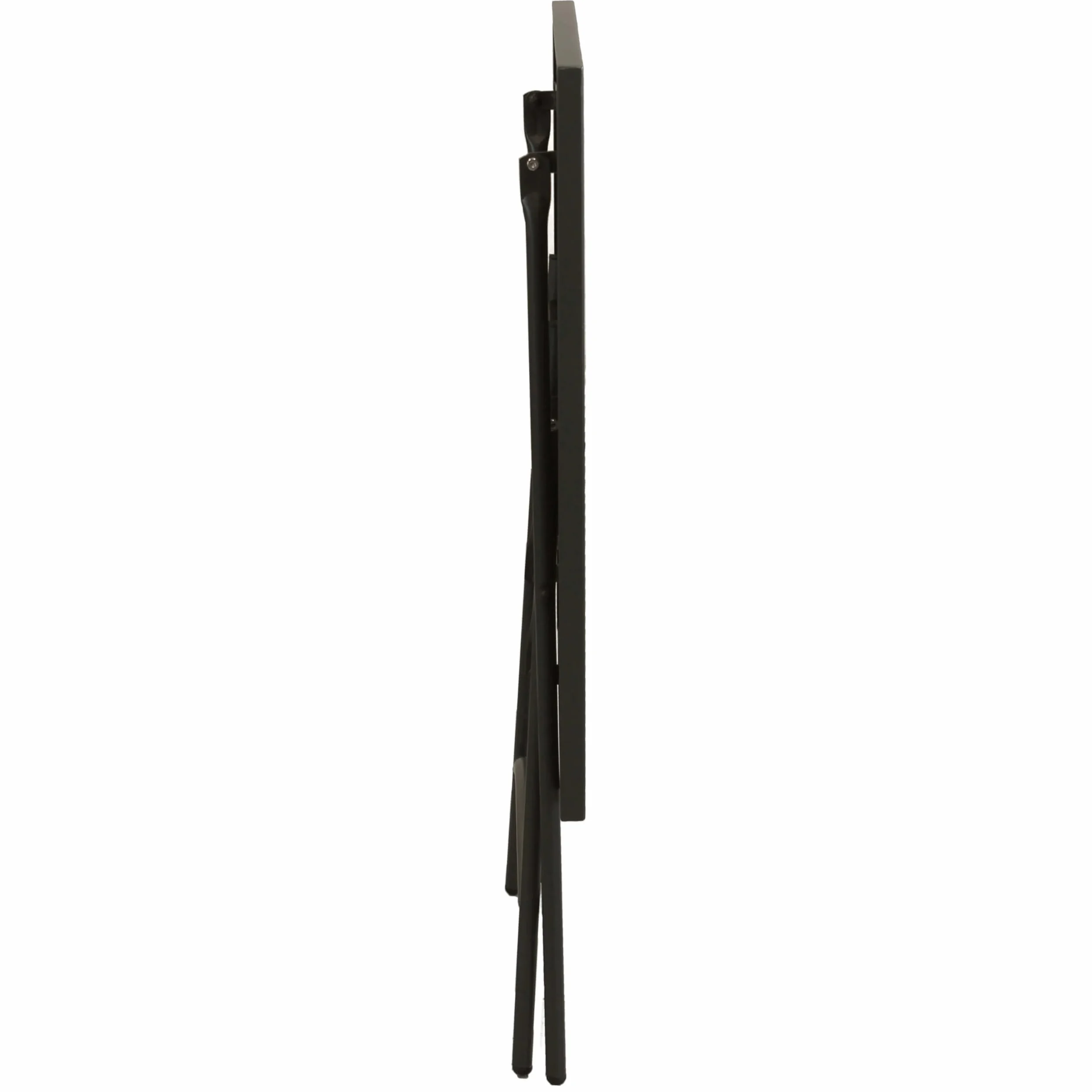 milani home - tavolo da giardino quadrato pieghevole, Romanus, 70 x 70 cm, in acciaio, taupe