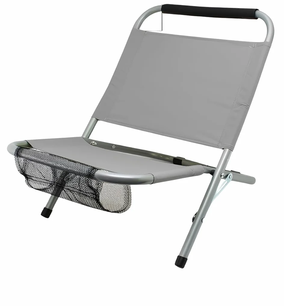 15169 Sedia da spiaggia grigio chiaro 57 x 47 x H 54 cm