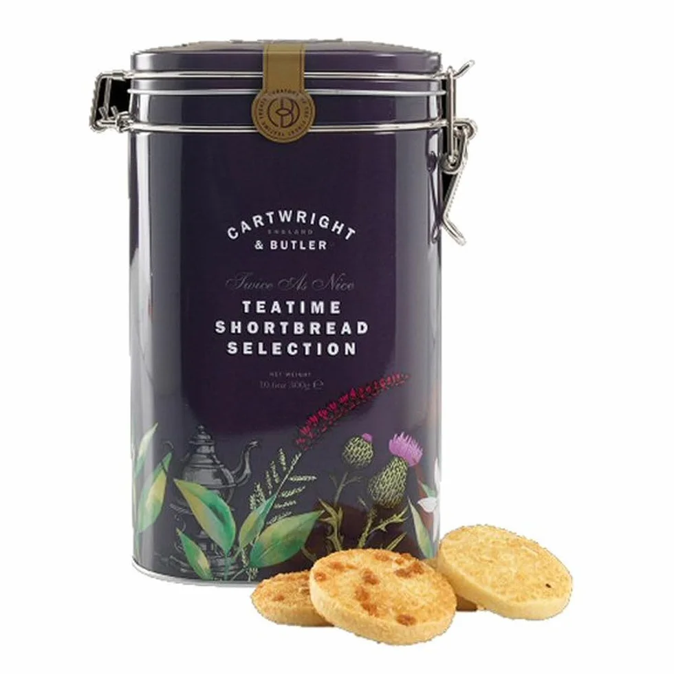 Cartwright & Butler Sea Salted Caramel Shortbread & Almond Shortbread in a Tin