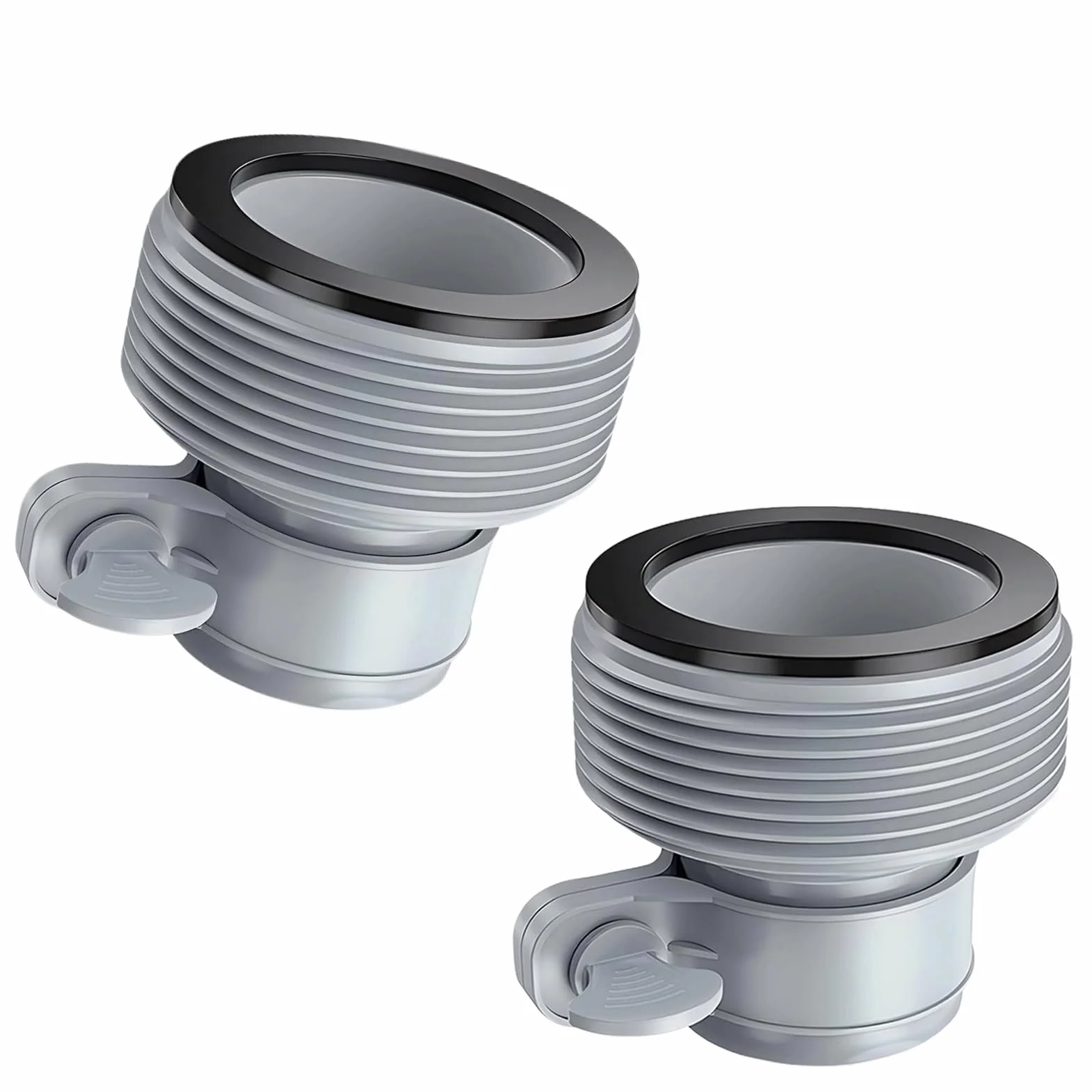 Adattatore Tubo Piscina B, 2 Pezzi Connettore per Tubo da Piscina, 1,5 Pollici Raccordi Tubi Spiralati, Accessori per Piscina Fuori Terra (2 PCS)